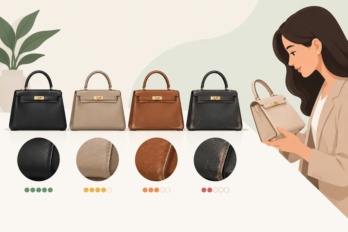 How to Compare Handbag Condition Grades Before Buying