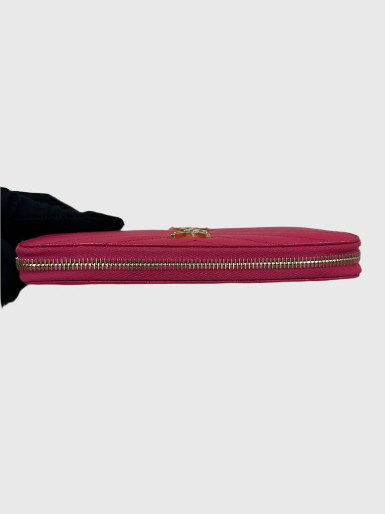 YSL Saint Laurent Cassandre Long Zip Wallet