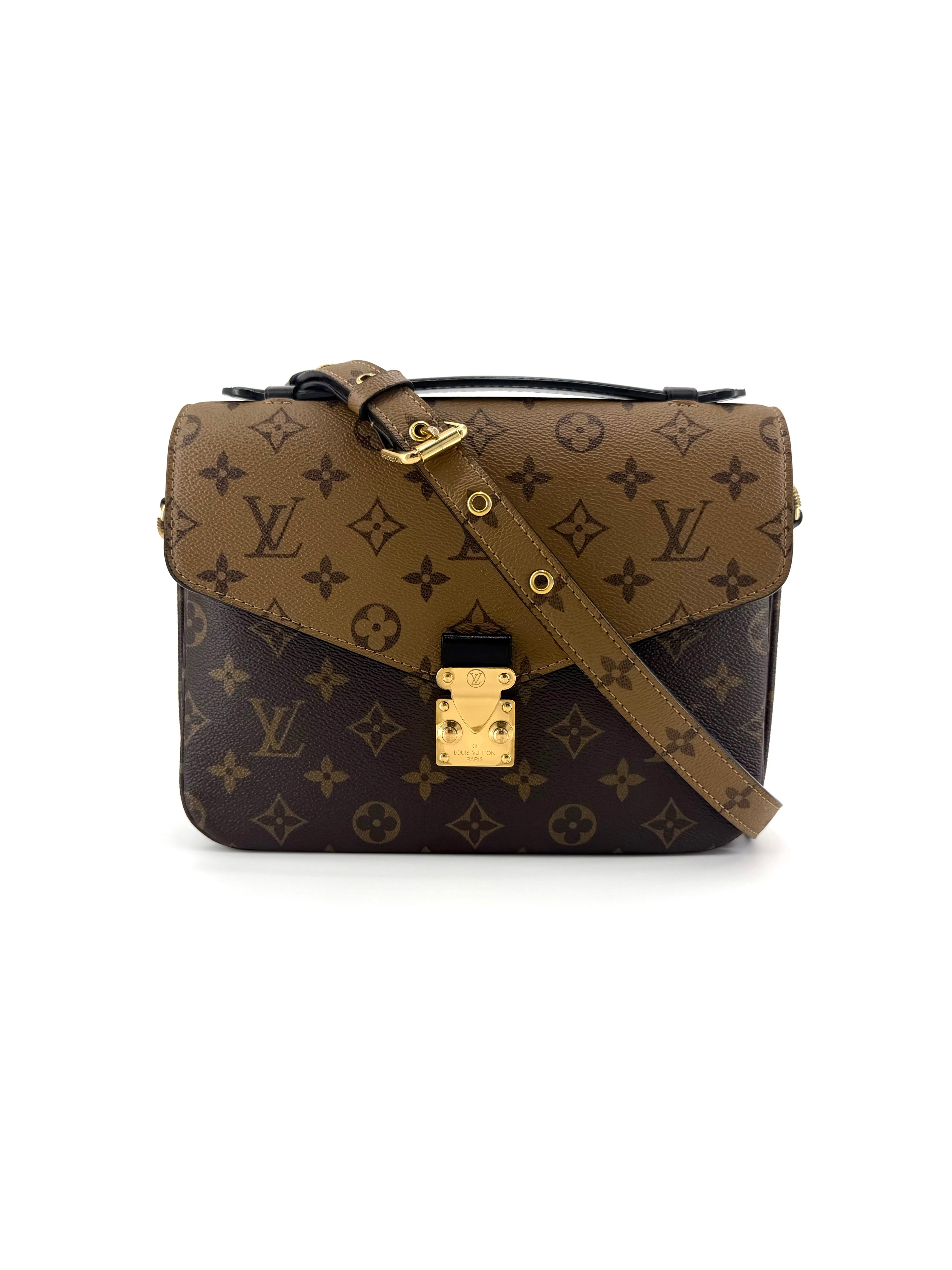 Pre-Owned Louis Vuitton Pochette Metis Reverse Monogram Bag