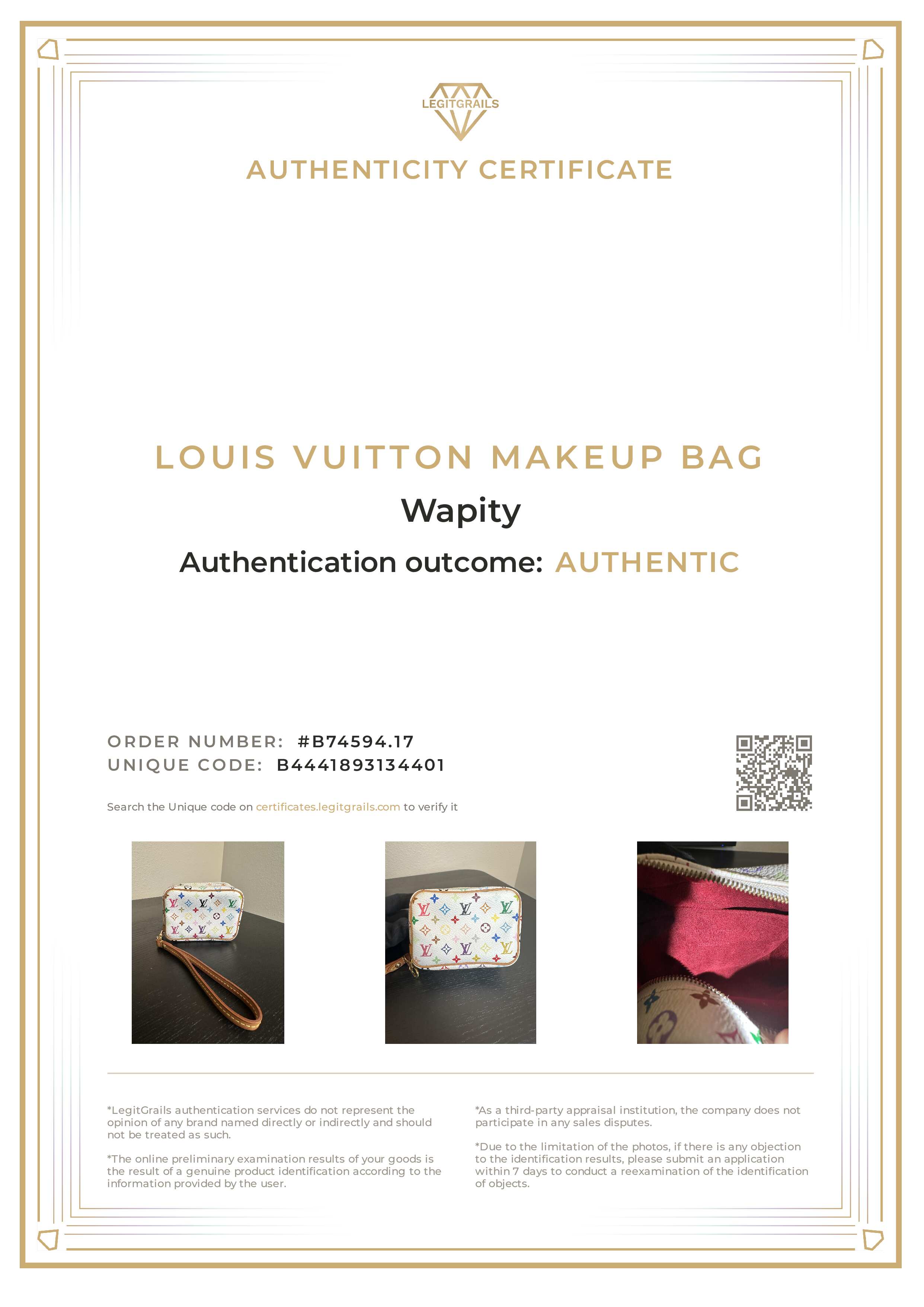 Louis Vuitton X Takashi Murakami White Multicolor Wapity Case