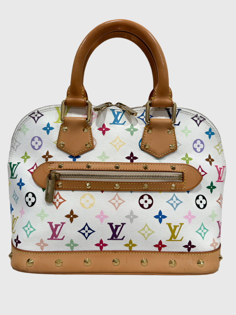 Louis Vuitton White Multicolor Murakami Alma PM