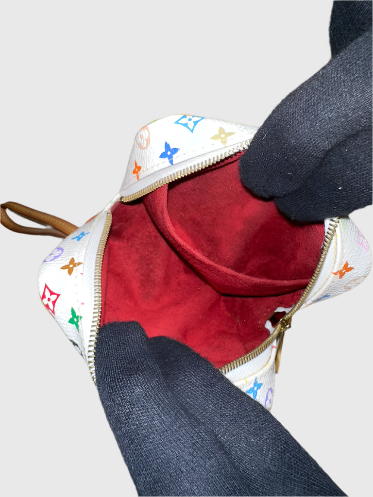 Louis Vuitton X Takashi Murakami White Multicolor Wapity Case