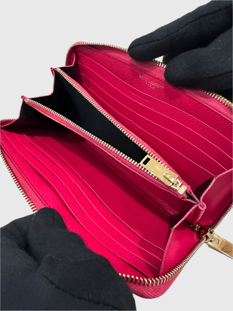 YSL Saint Laurent Long Zip Wallet