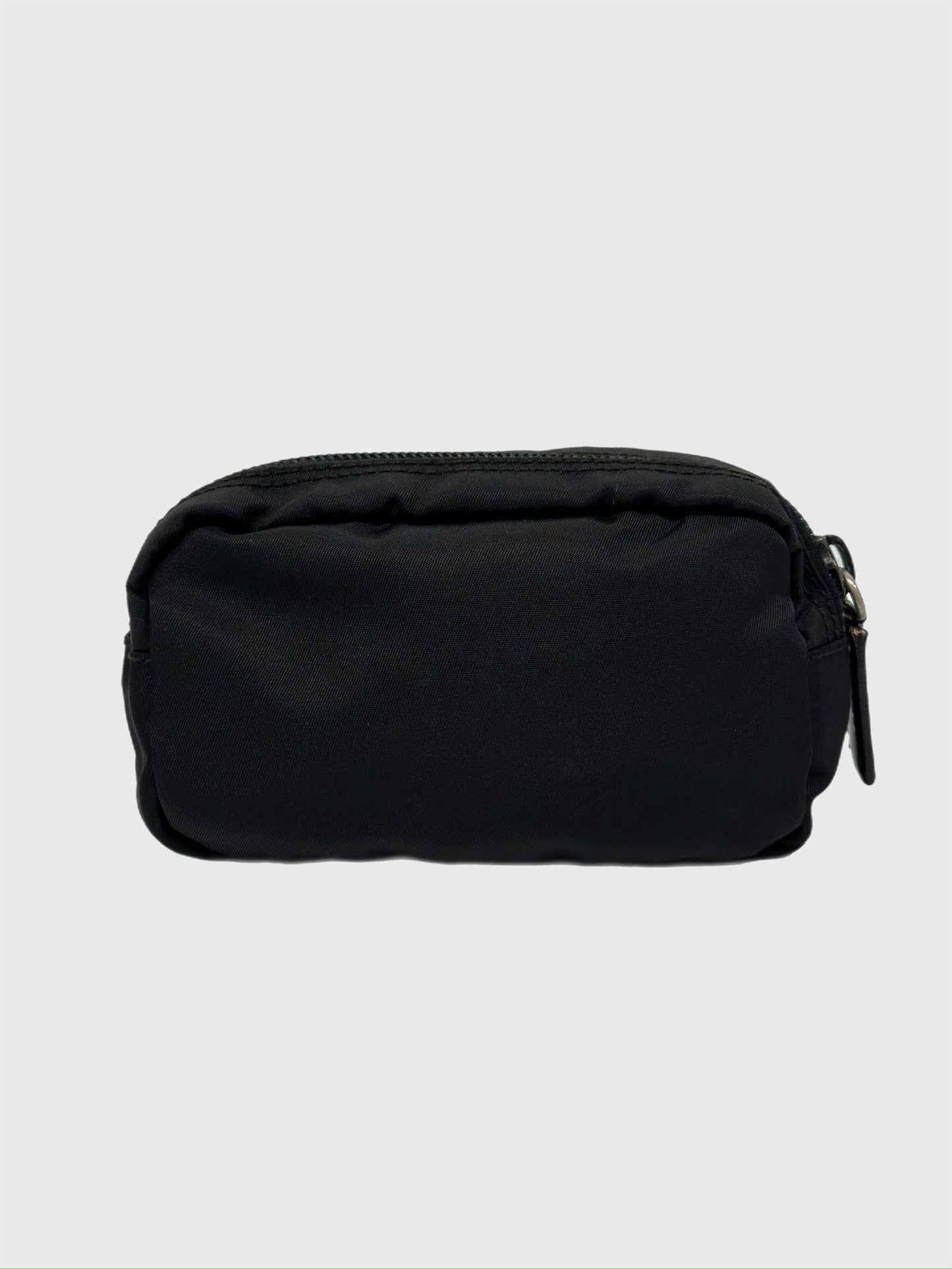 Prada Black Nylon Cosmetic Tech Pouch - Mini