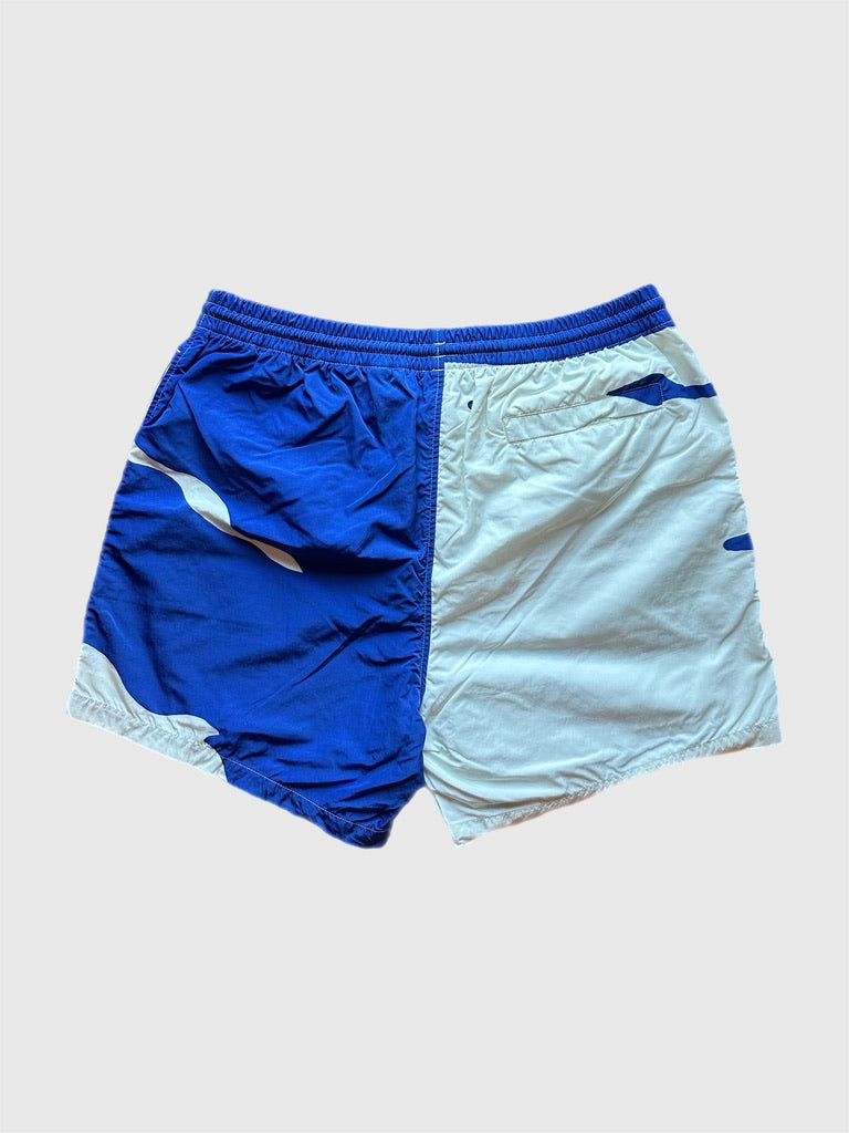 Burberry Men's Large White/Blue Swim Shorts