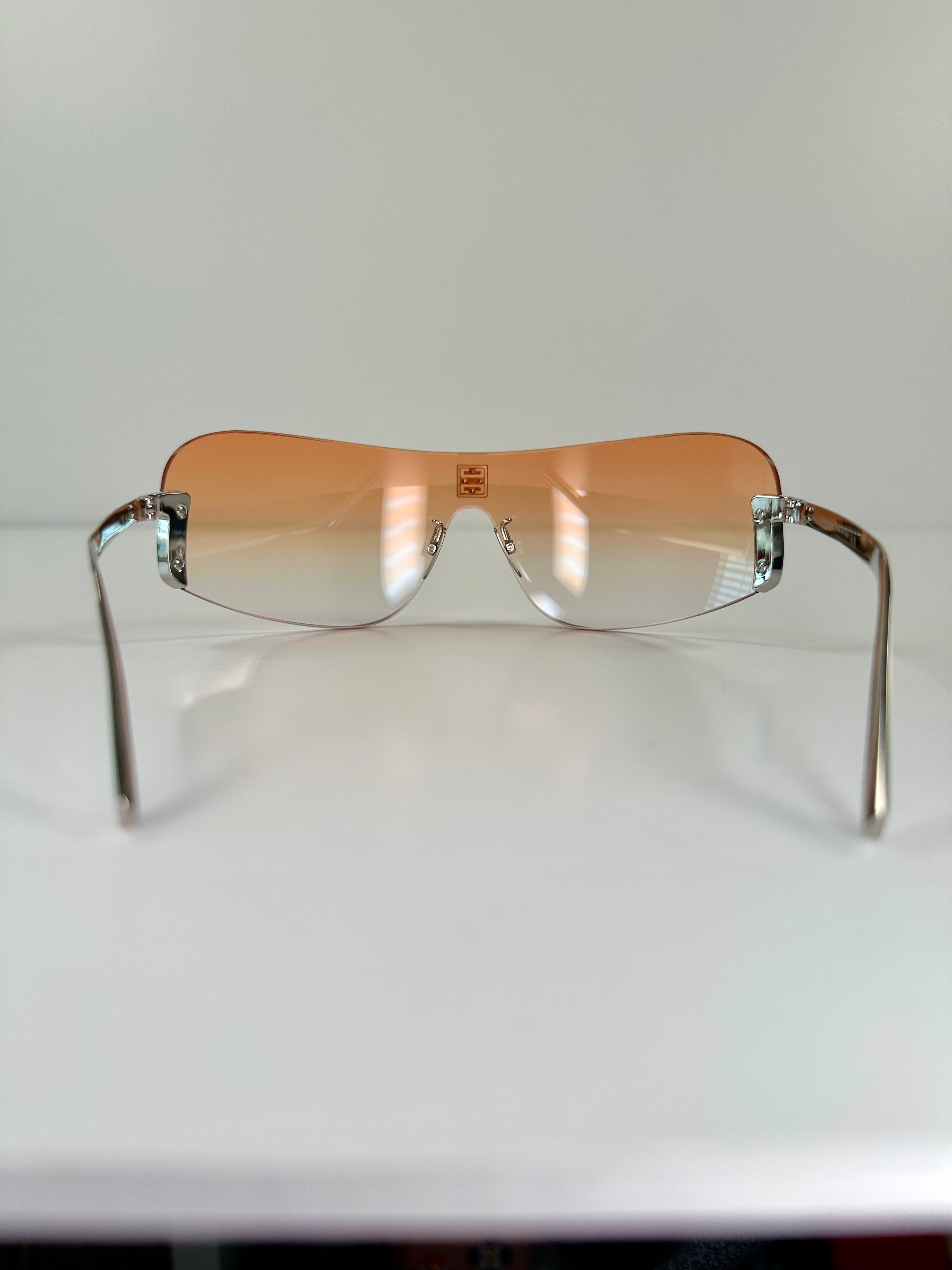 Givenchy 4G Unisex Mask Shield Sunglasses - Light Orange