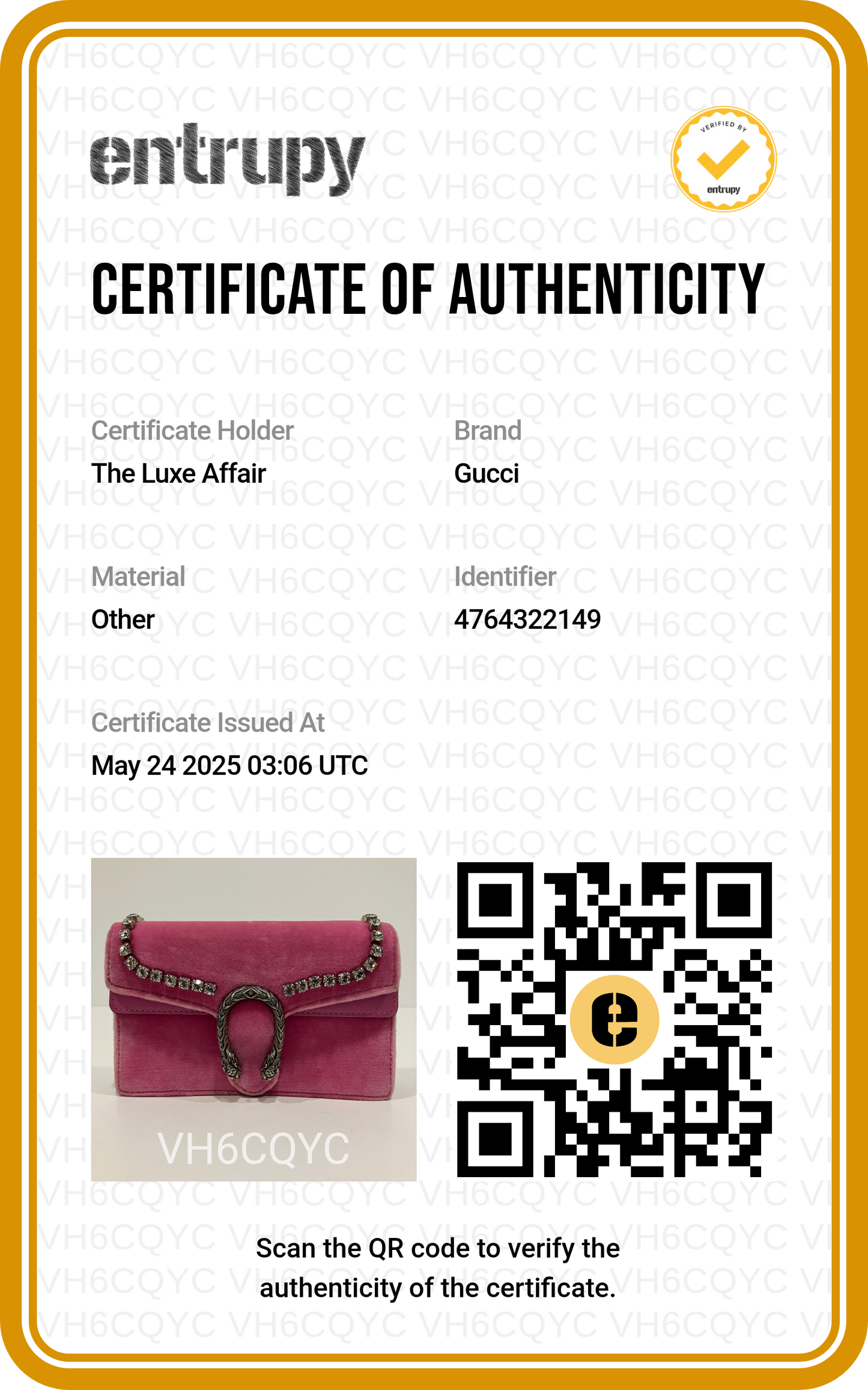 Gucci Pink Velvet Crystal Dionysus Super Mini Bag