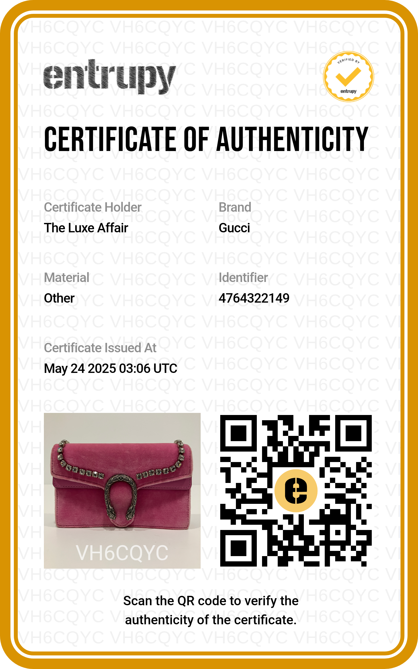 Gucci Pink Velvet Crystal Dionysus Super Mini Bag