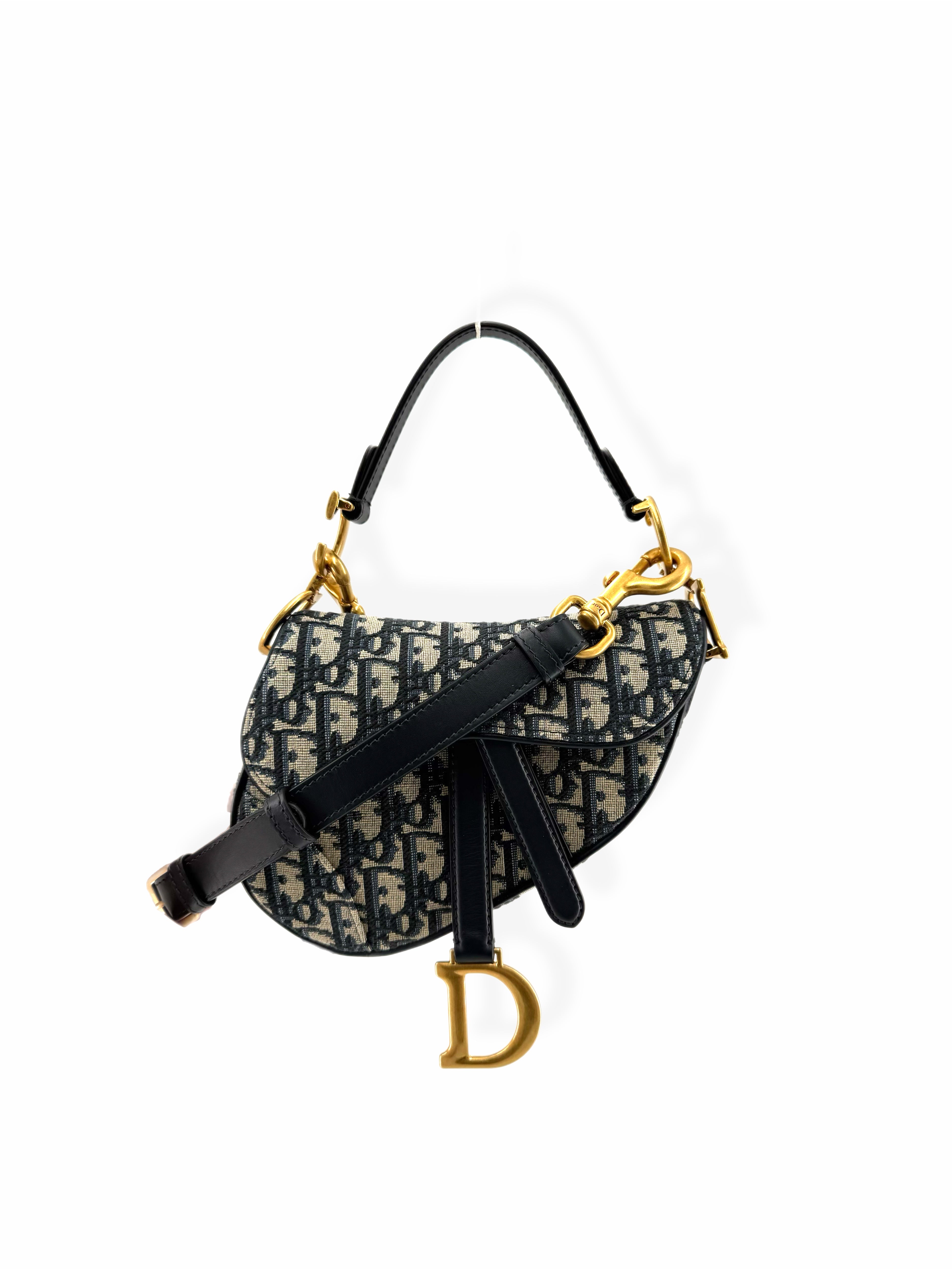 Pre-Owned Dior (2024 Model) Mini Saddle Top Handle Crossbody Bag with Strap