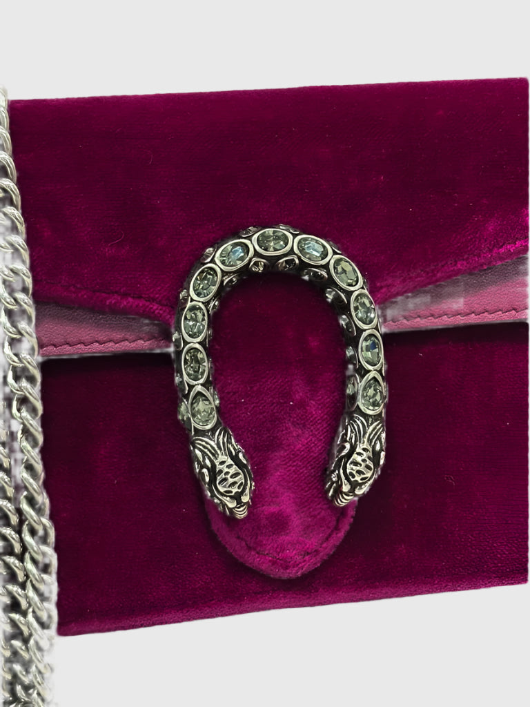Gucci Velvet Crystal Dionysus - Super Mini