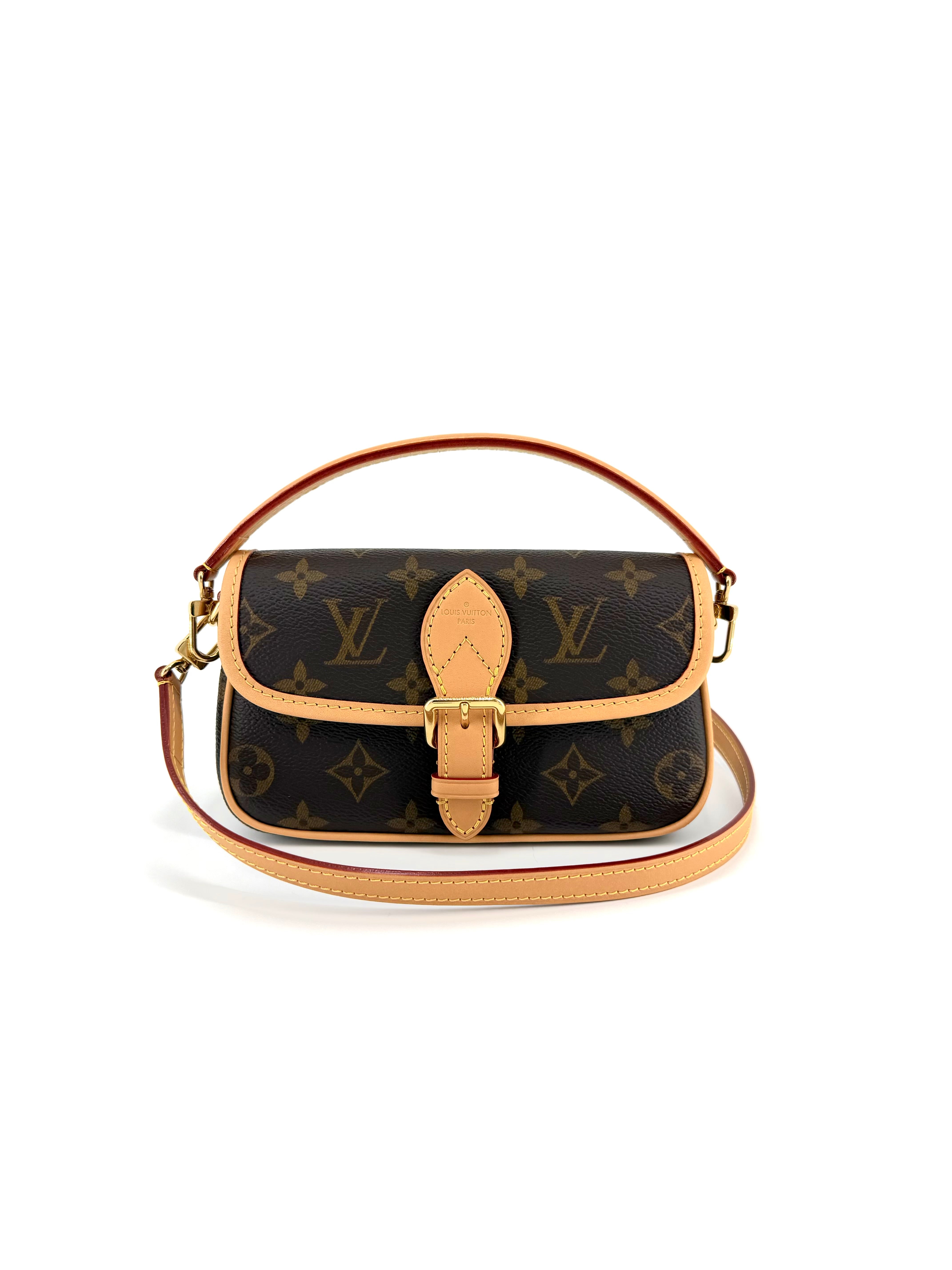 Pre-owned Louis Vuitton Diane Monogram Nano Crossbody Bag