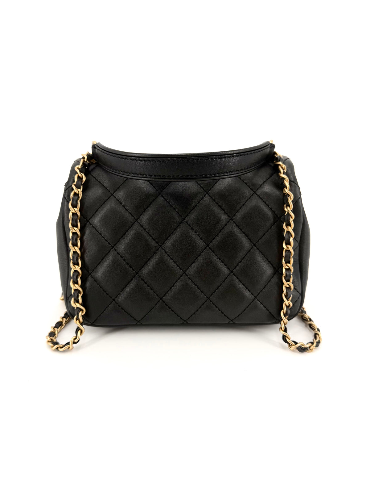 Pre-owned Chanel Quilted Calfskin Top Handle Bag