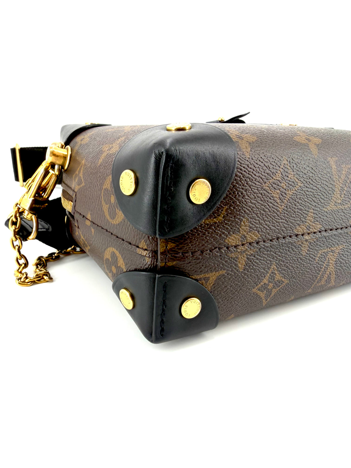 Pre-Owned Louis Vuitton Petite Malle Souple Monogram Trunk Bag