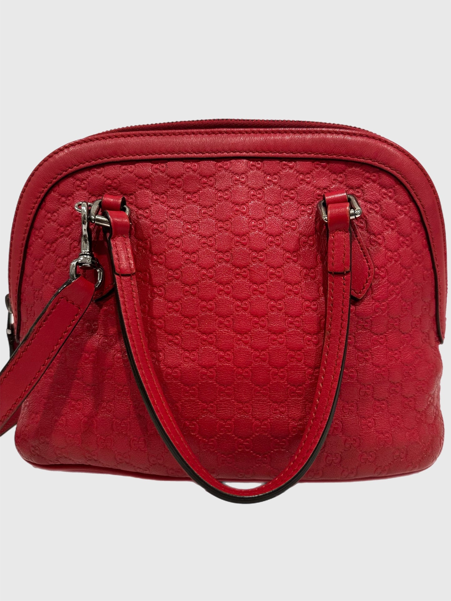 Gucci Red Microguccissima GG Mini Dome Cross Body Bag