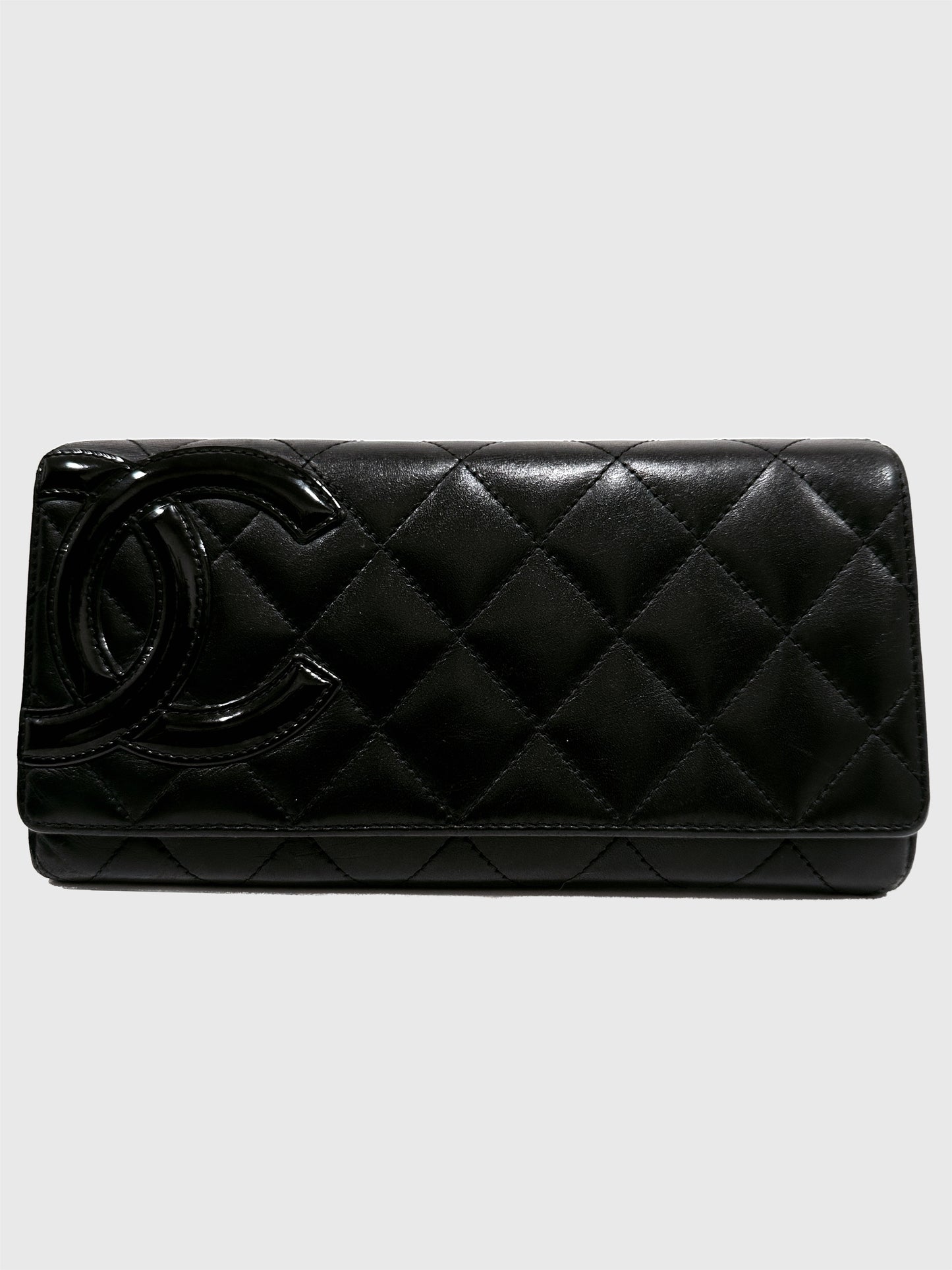 Chanel Cambon Quilted Lambskin Long Wallet
