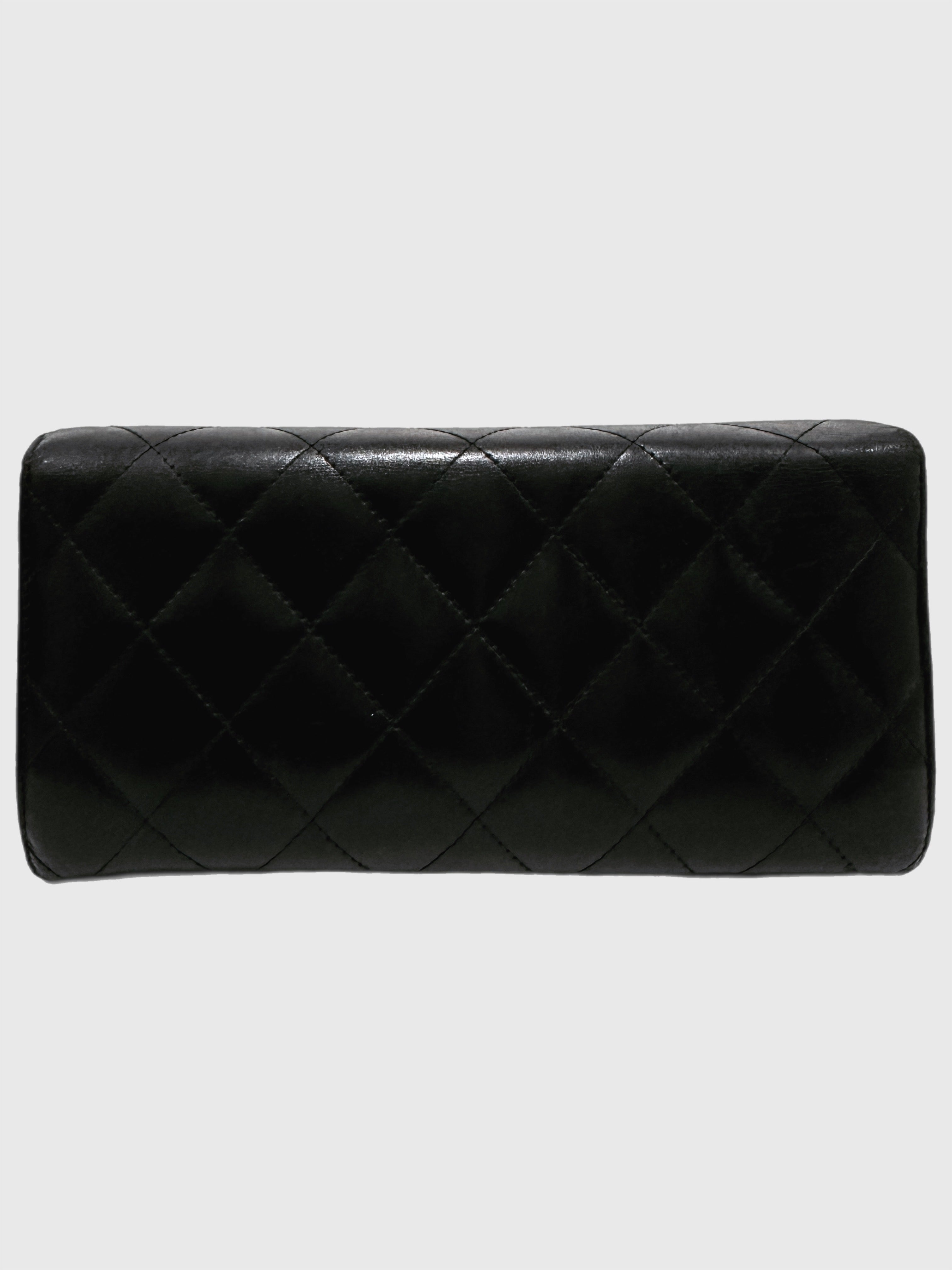 Chanel Cambon Quilted Lambskin Long Wallet