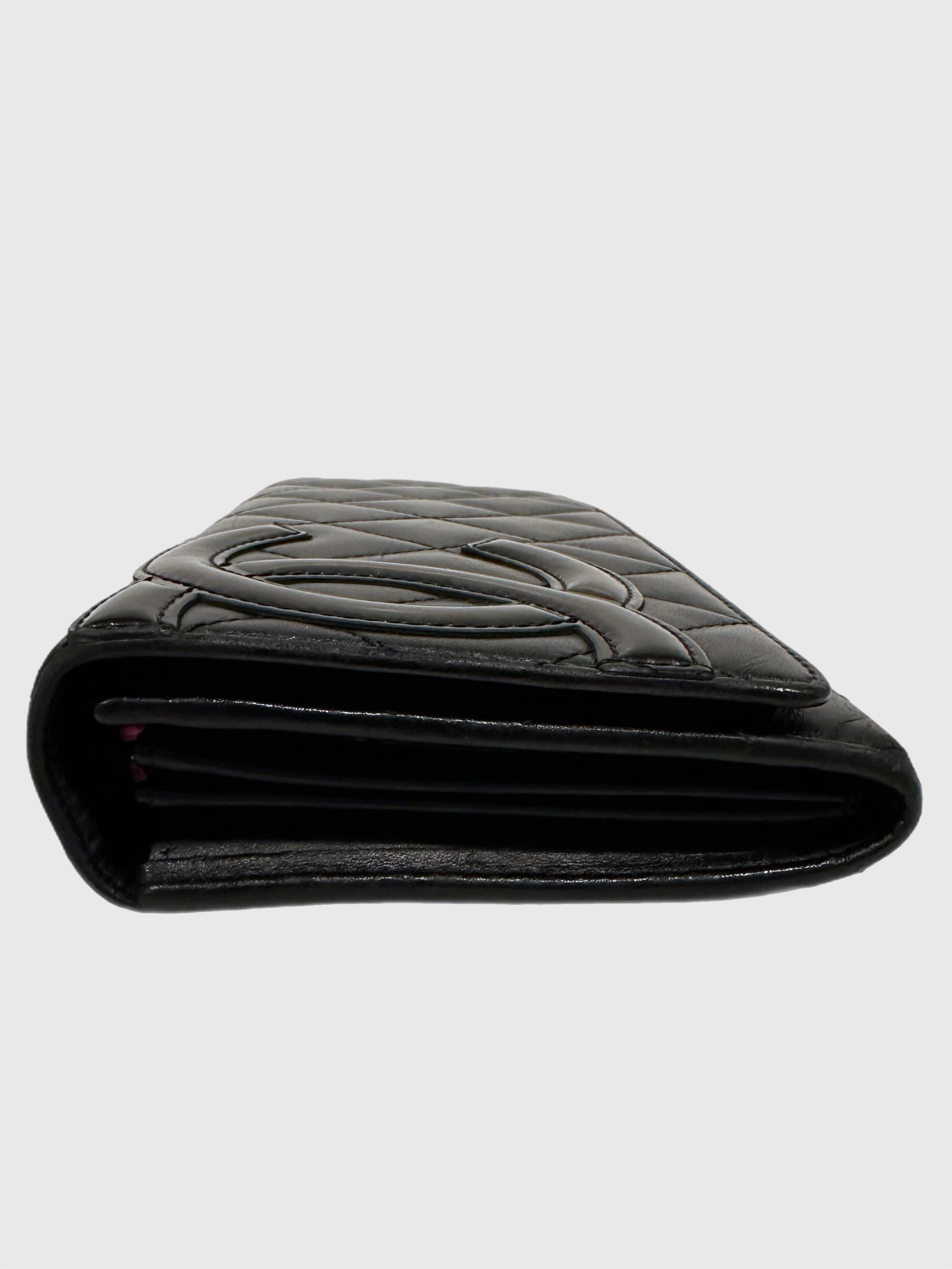Chanel Cambon Quilted Lambskin Long Wallet