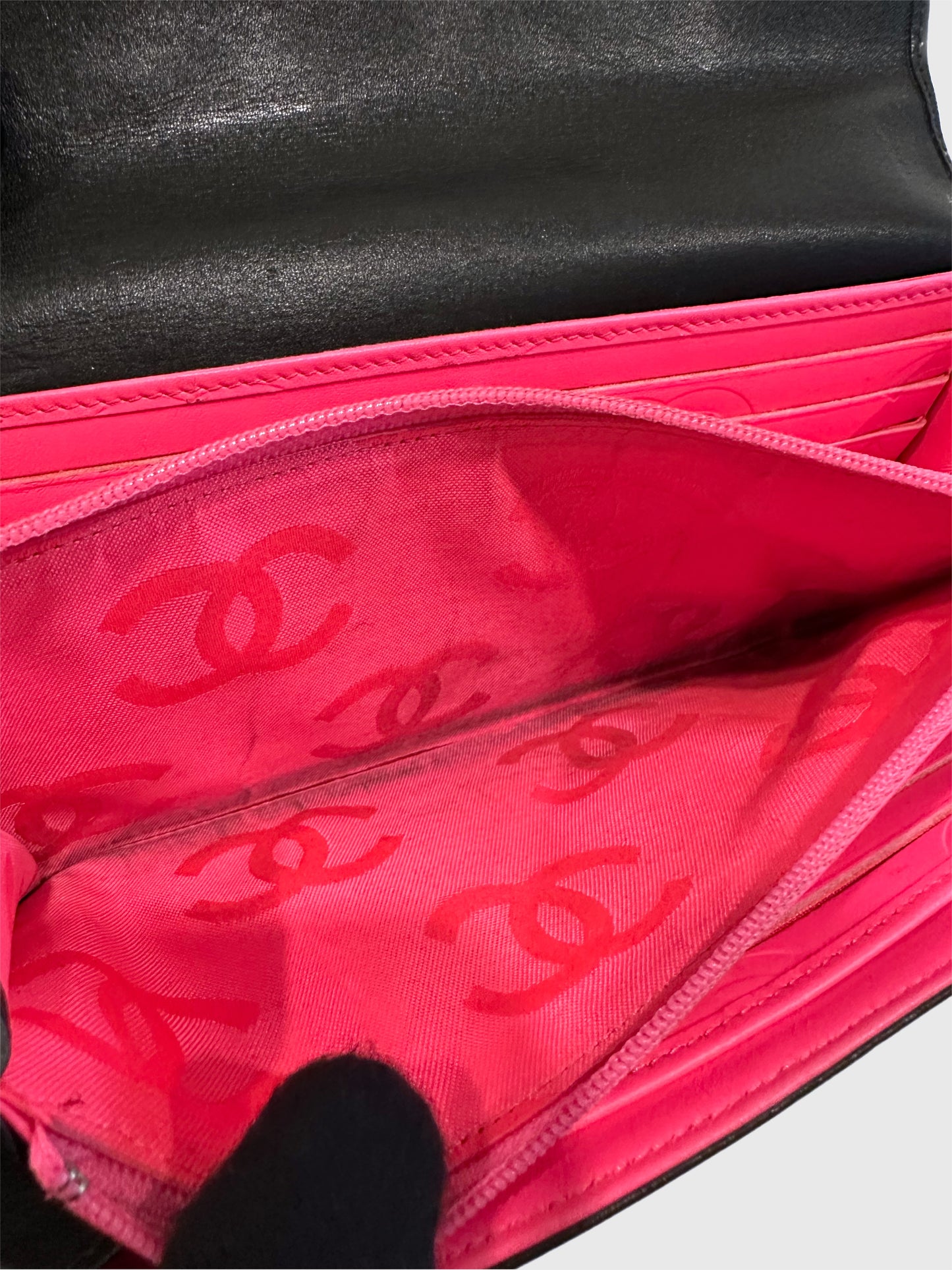 Chanel Cambon Quilted Lambskin Long Wallet