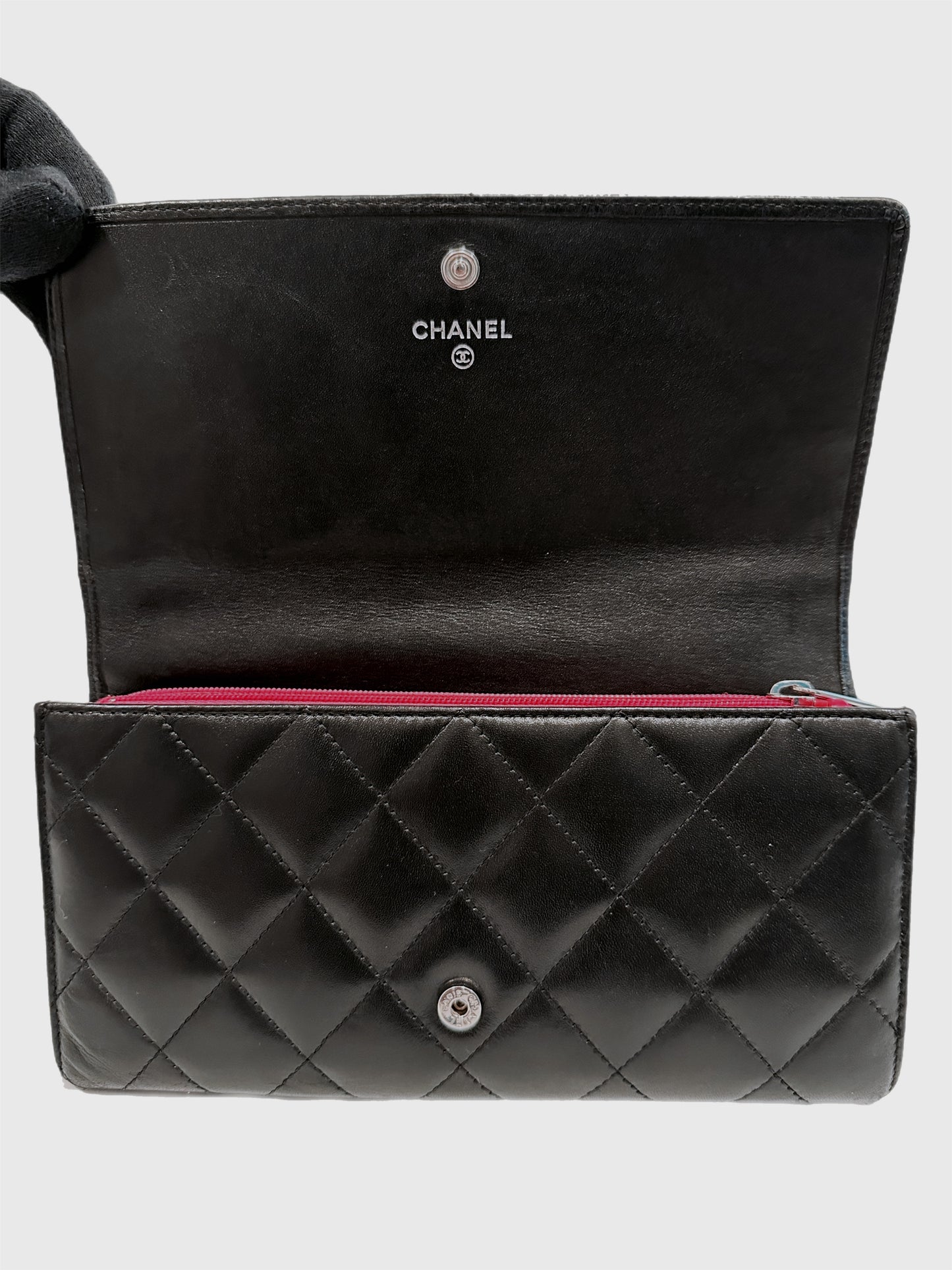 Chanel Cambon Quilted Lambskin Long Wallet
