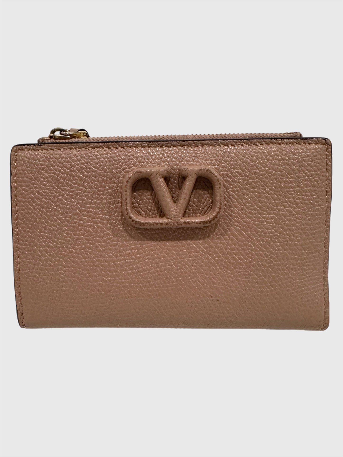 Valentino V Logo Signature Wallet
