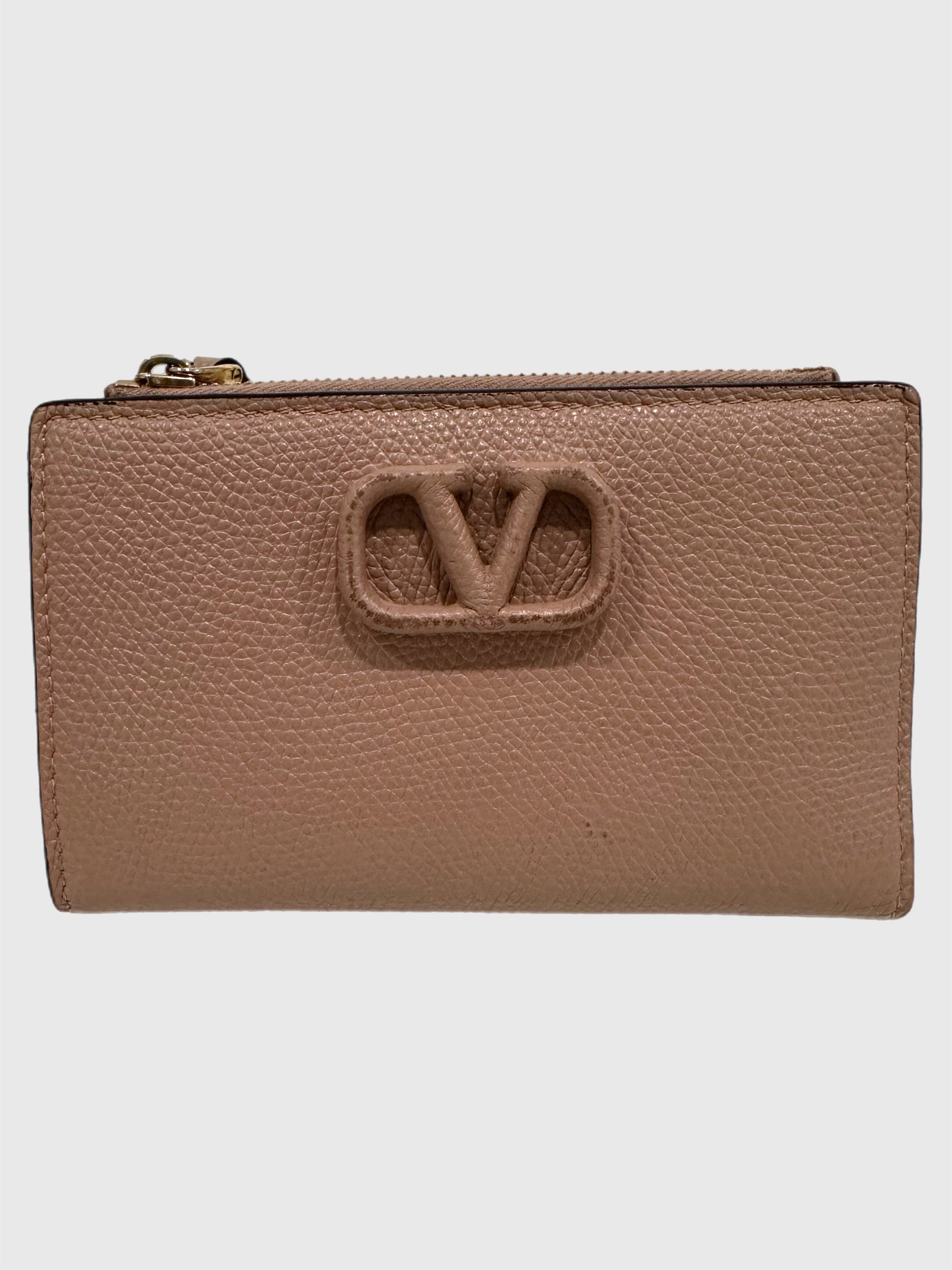 Valentino V Logo Signature Wallet