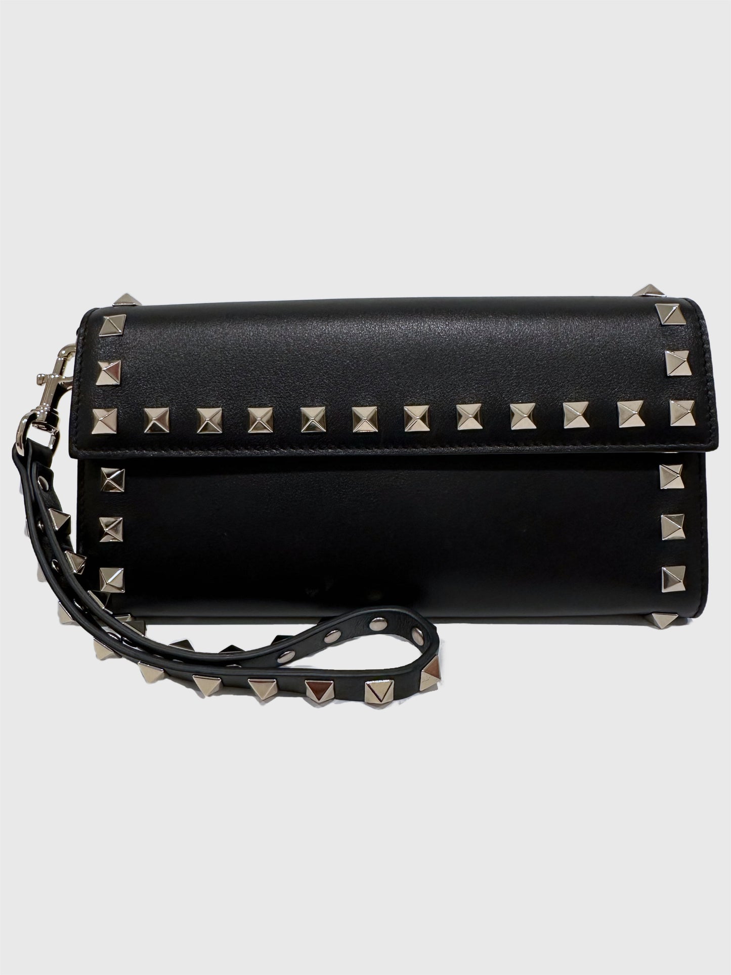 Valentino Rockstud Wristlet Travel Wallet