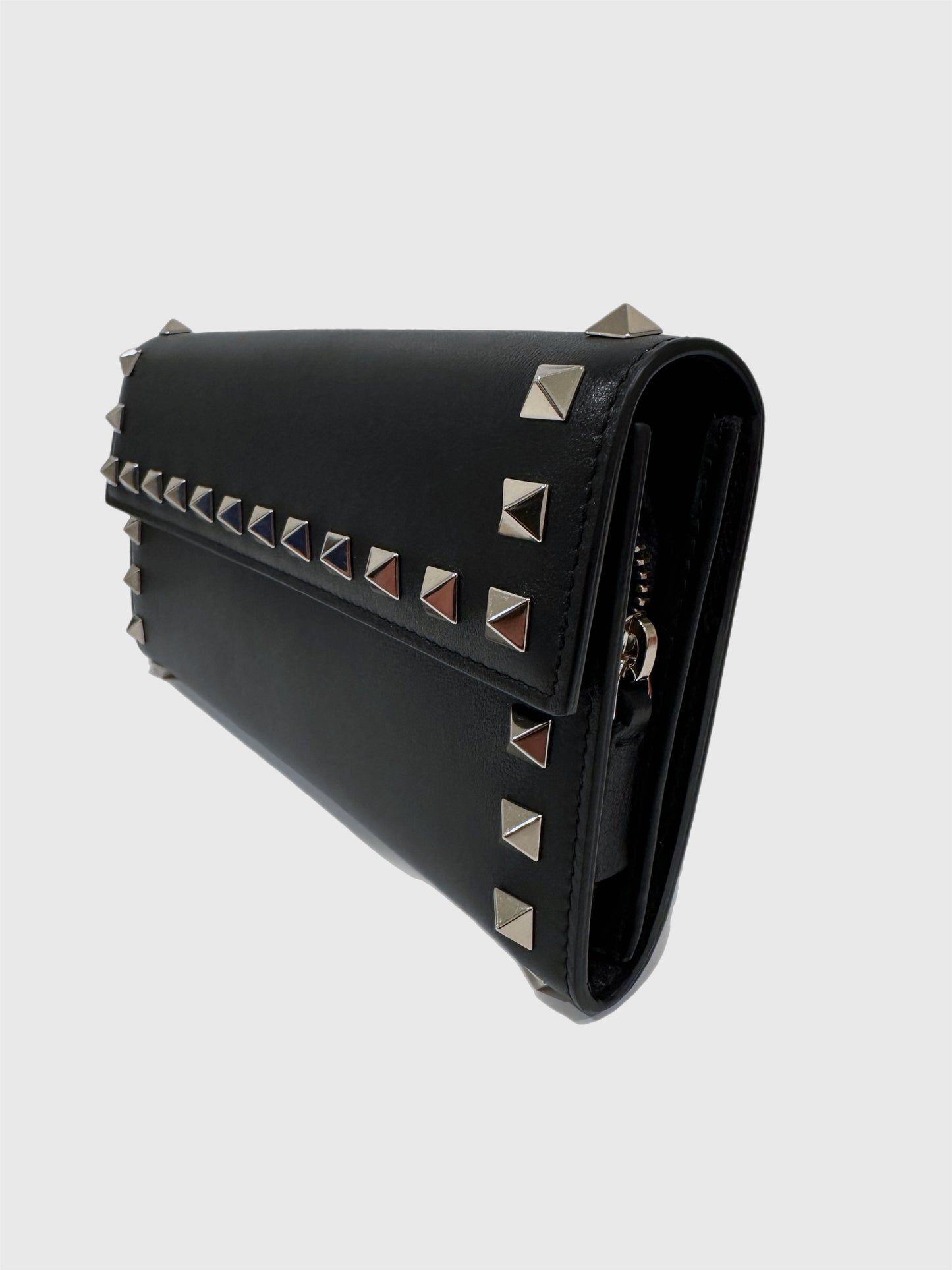 Valentino Rockstud Wristlet Travel Wallet