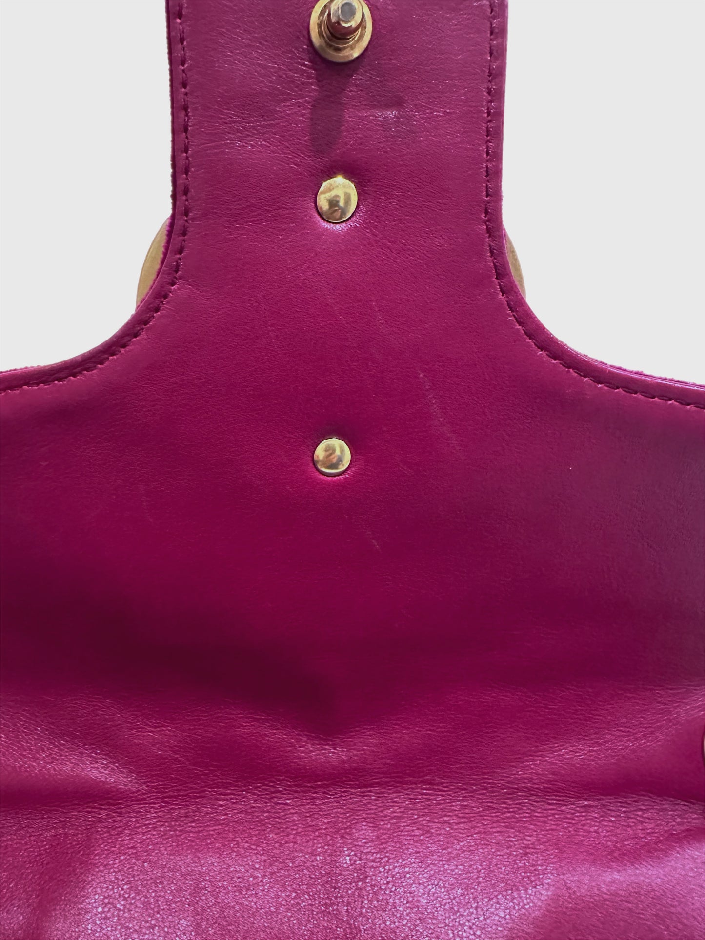 Gucci Marmont Purple Loved Embroidered Floral Medium Bag