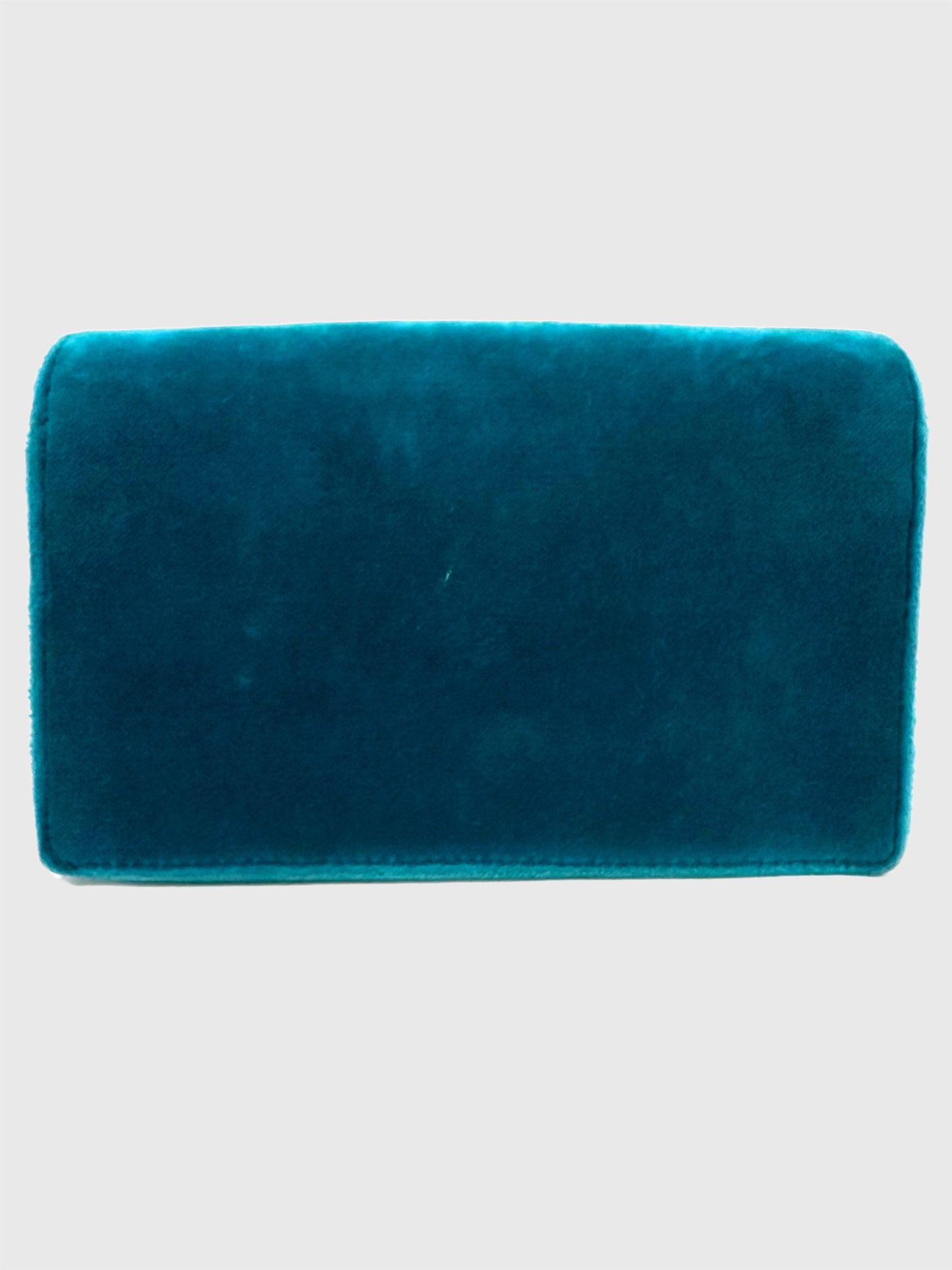 Gucci Teal Velvet Crystal Dionysus Super Mini Bag