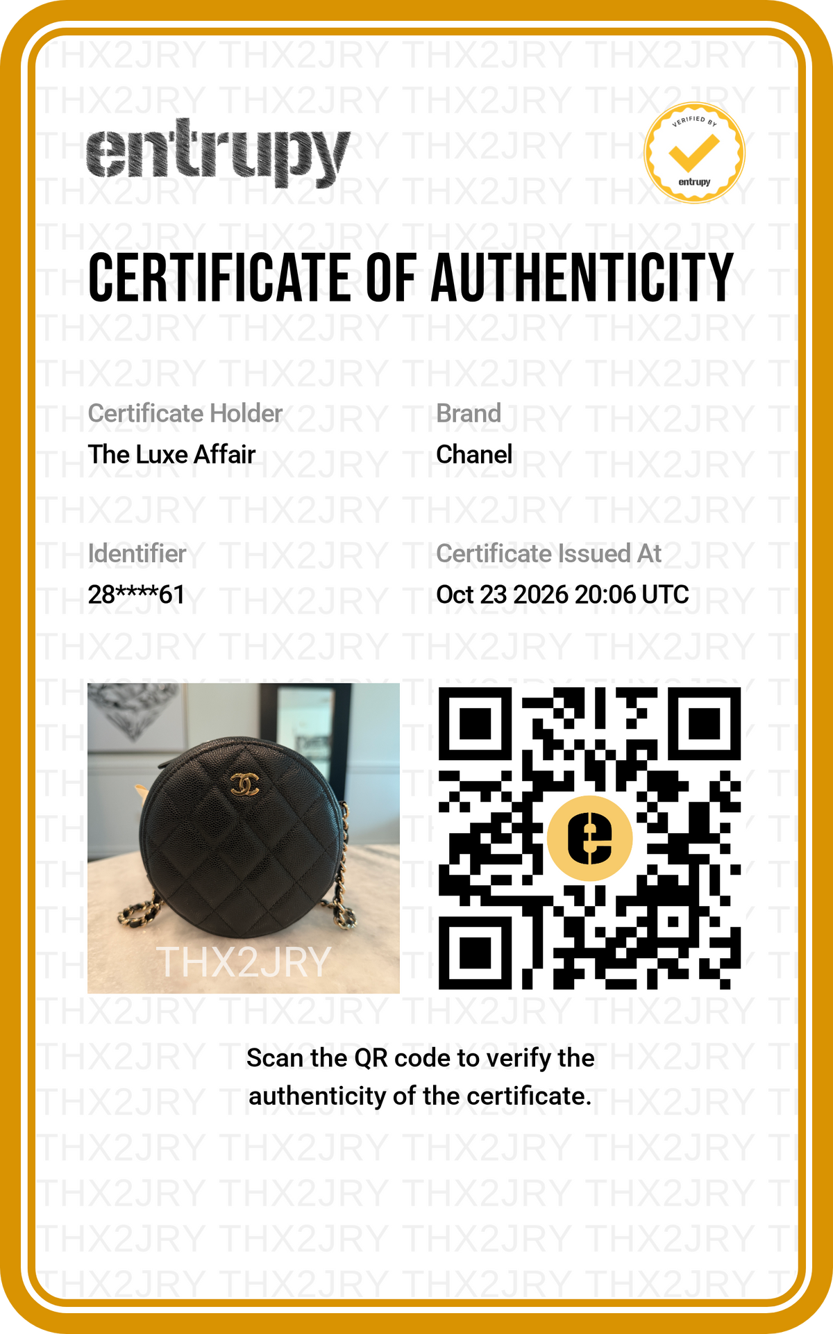 Pre-Owned Chanel Mini Round Black Quilted Caviar Leather Crossbody Bag