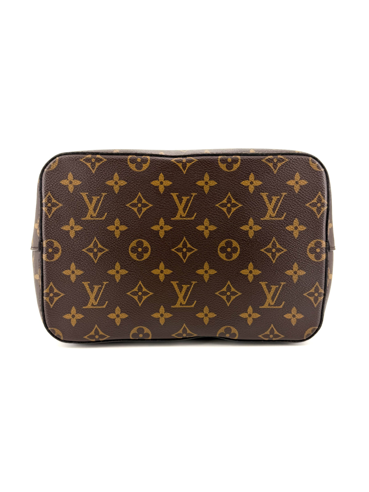 Pre-Owned Louis Vuitton Néonoé MM Monogram Canvas Bucket Bag Black Leather Trim