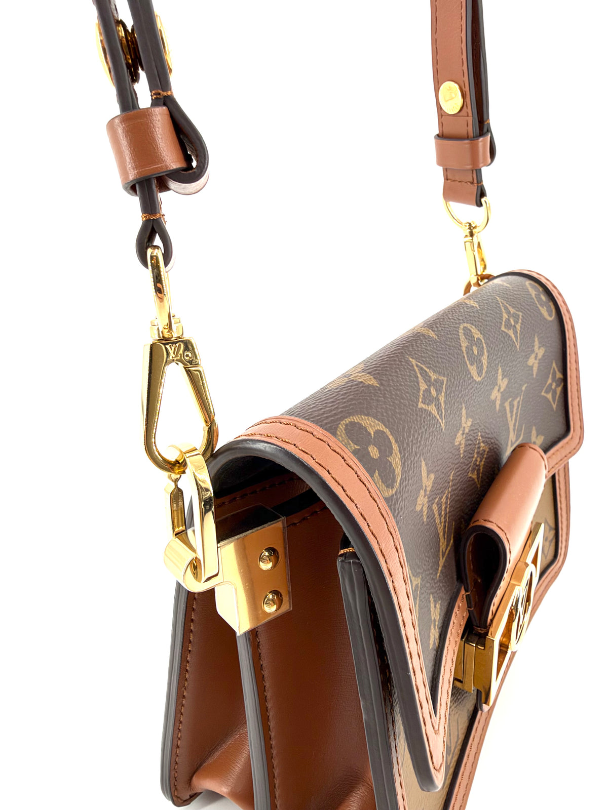 Pre-Owned Louis Vuitton Mini Dauphine Monogram Reverse Canvas Crossbody Bag
