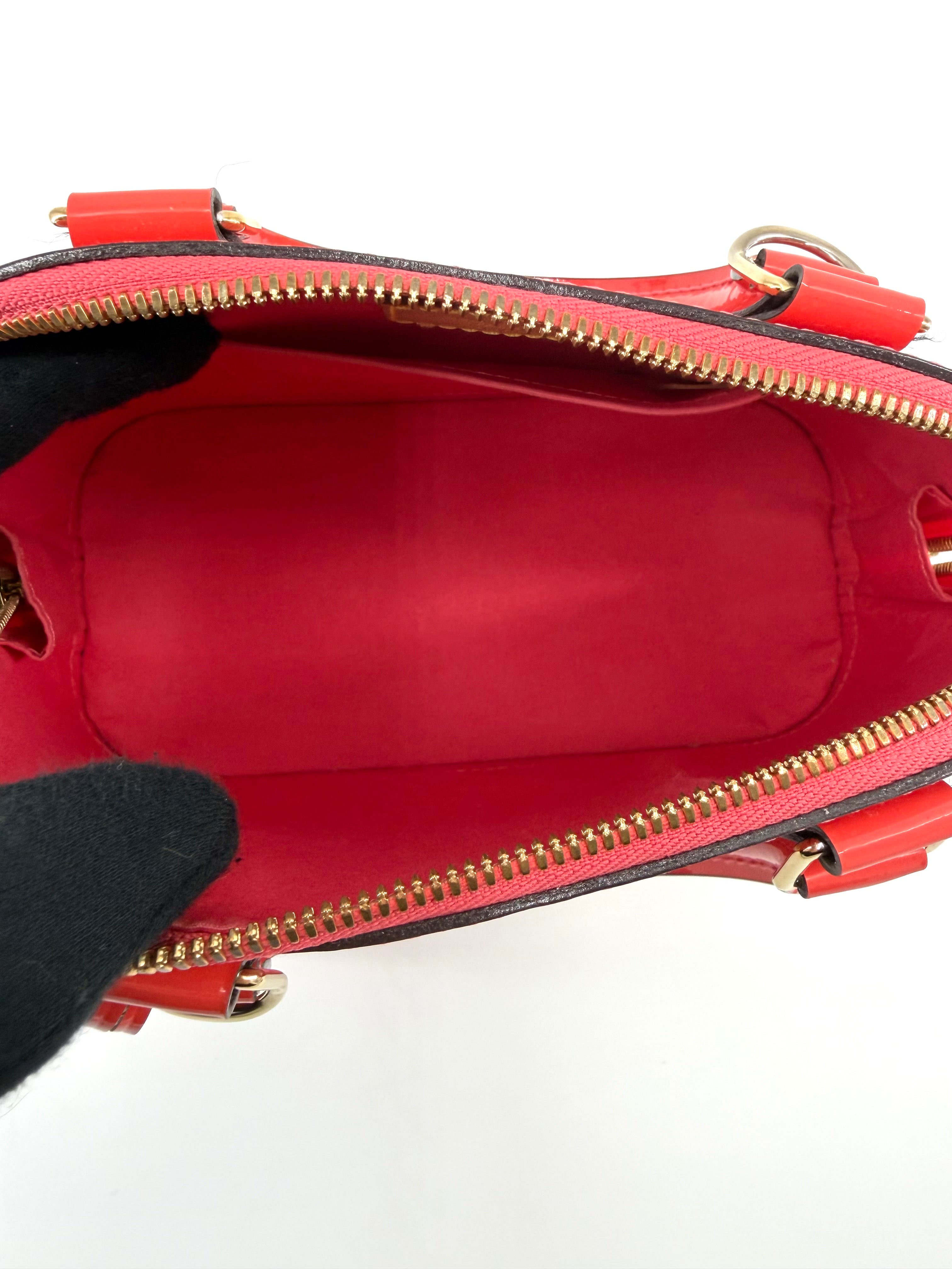 Louis Vuitton Vernis Monogram Alma BB Crossbody Bag