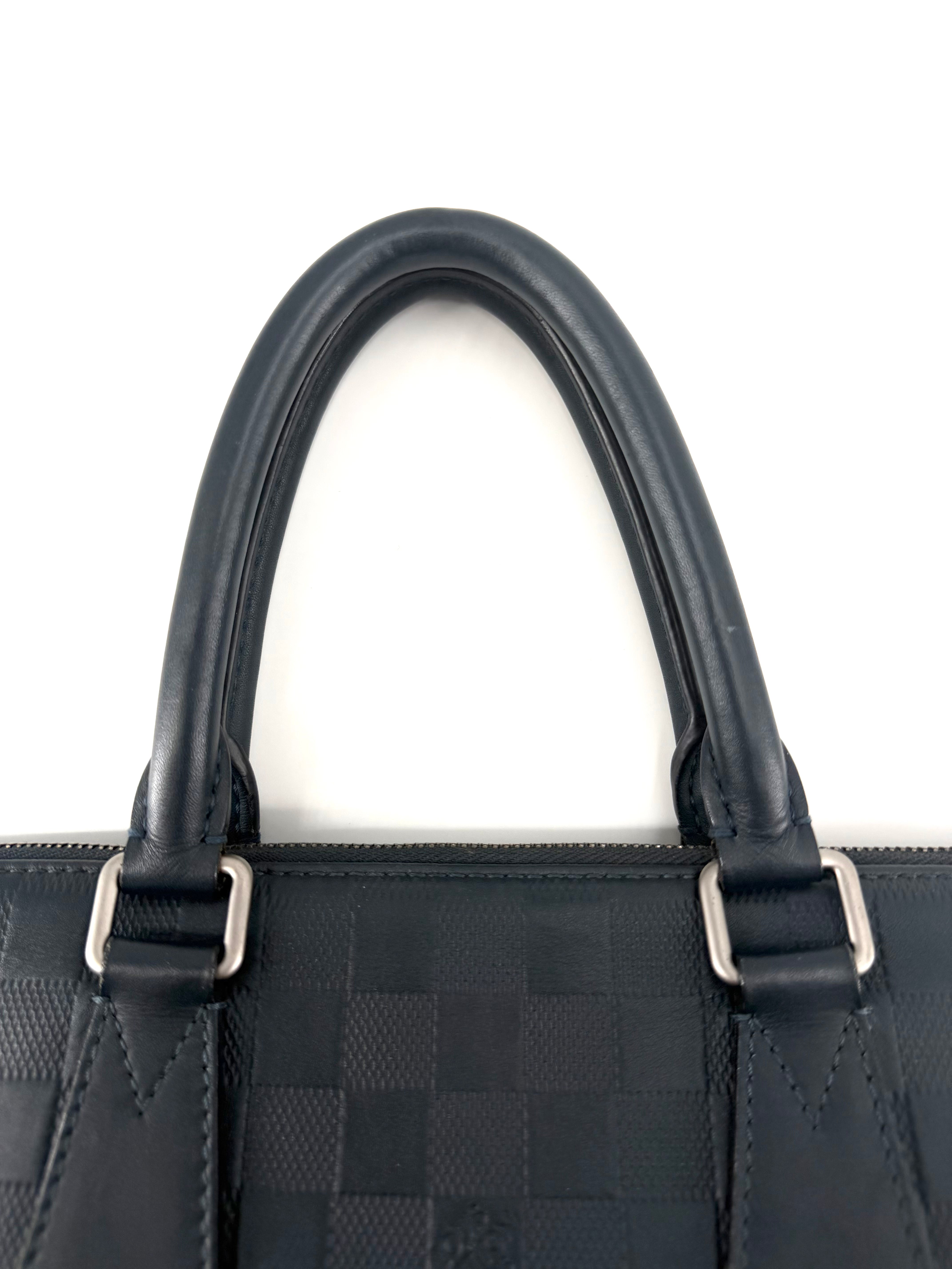 Louis Vuitton Damier Leather Porte Document Holder Laptop Bag
