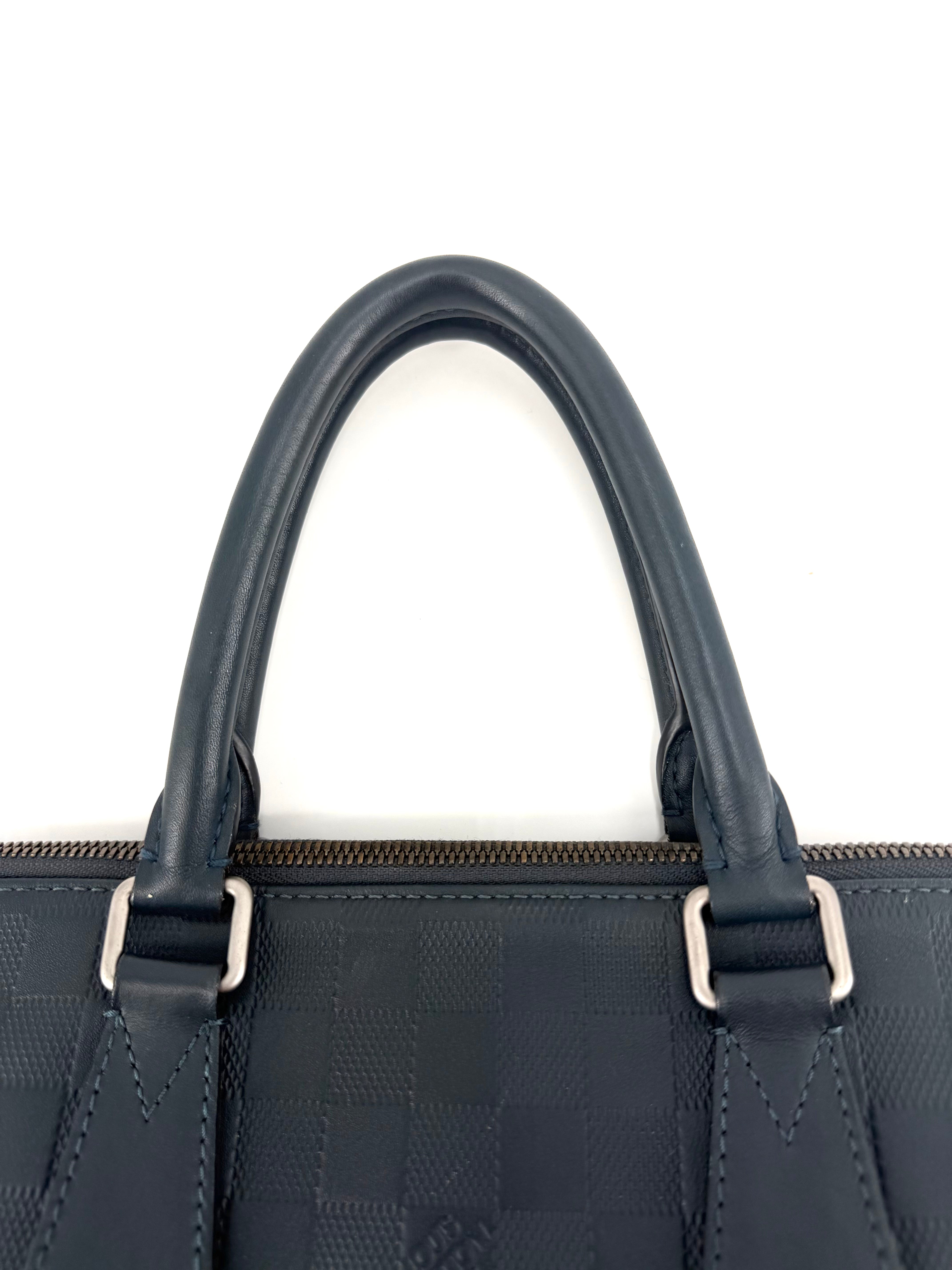 Louis Vuitton Damier Leather Porte Document Holder Laptop Bag