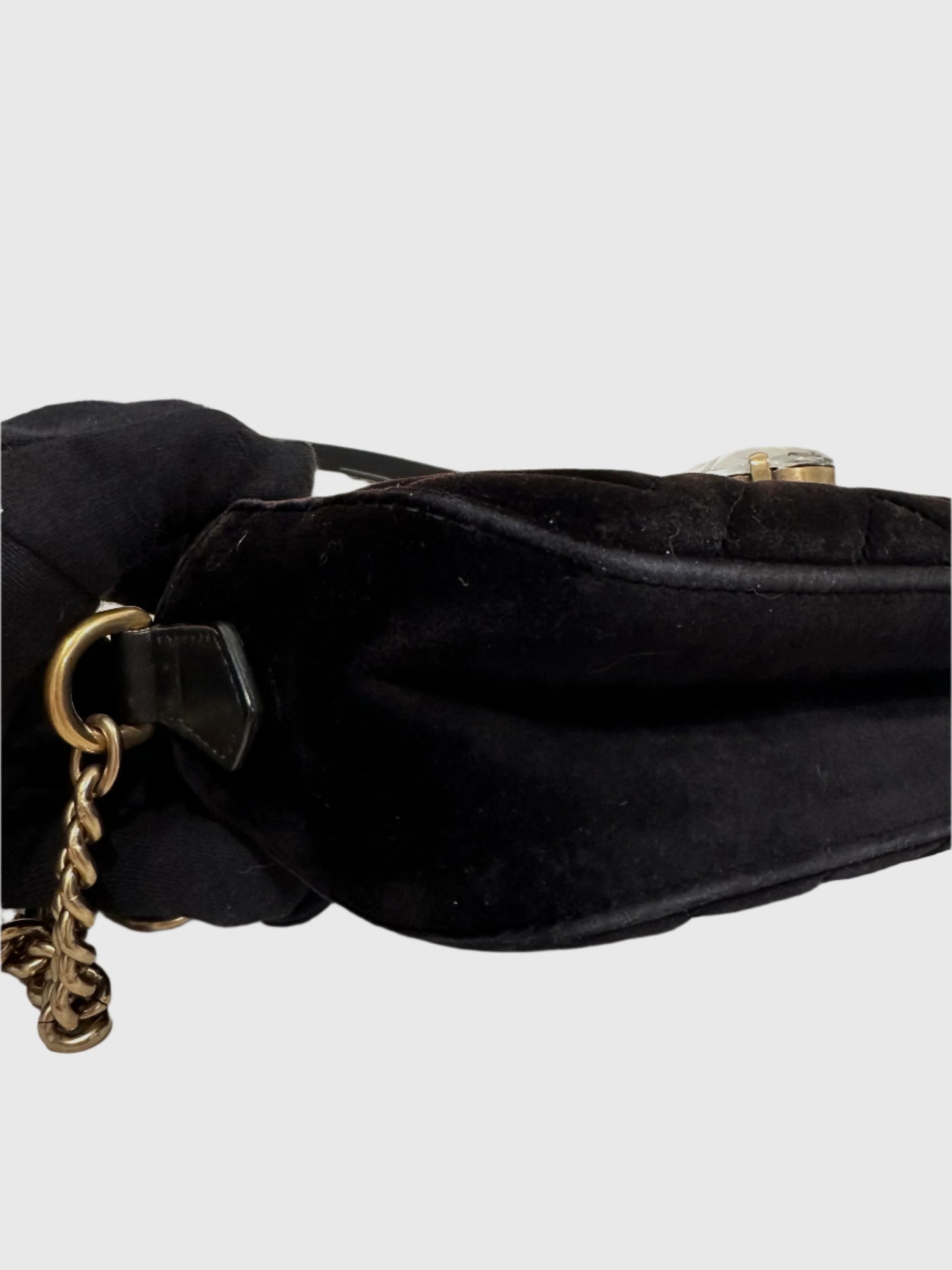 Gucci Marmont Velvet Crystal Bag