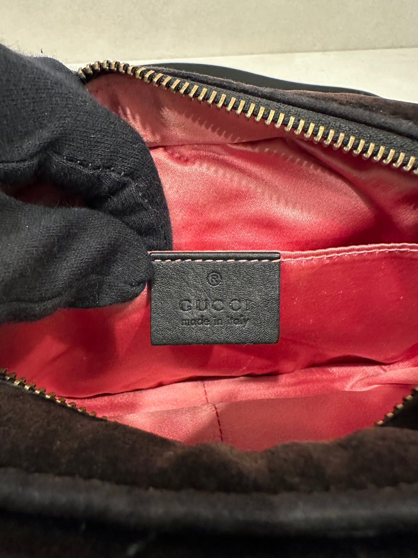 Gucci Marmont Velvet Crystal Bag