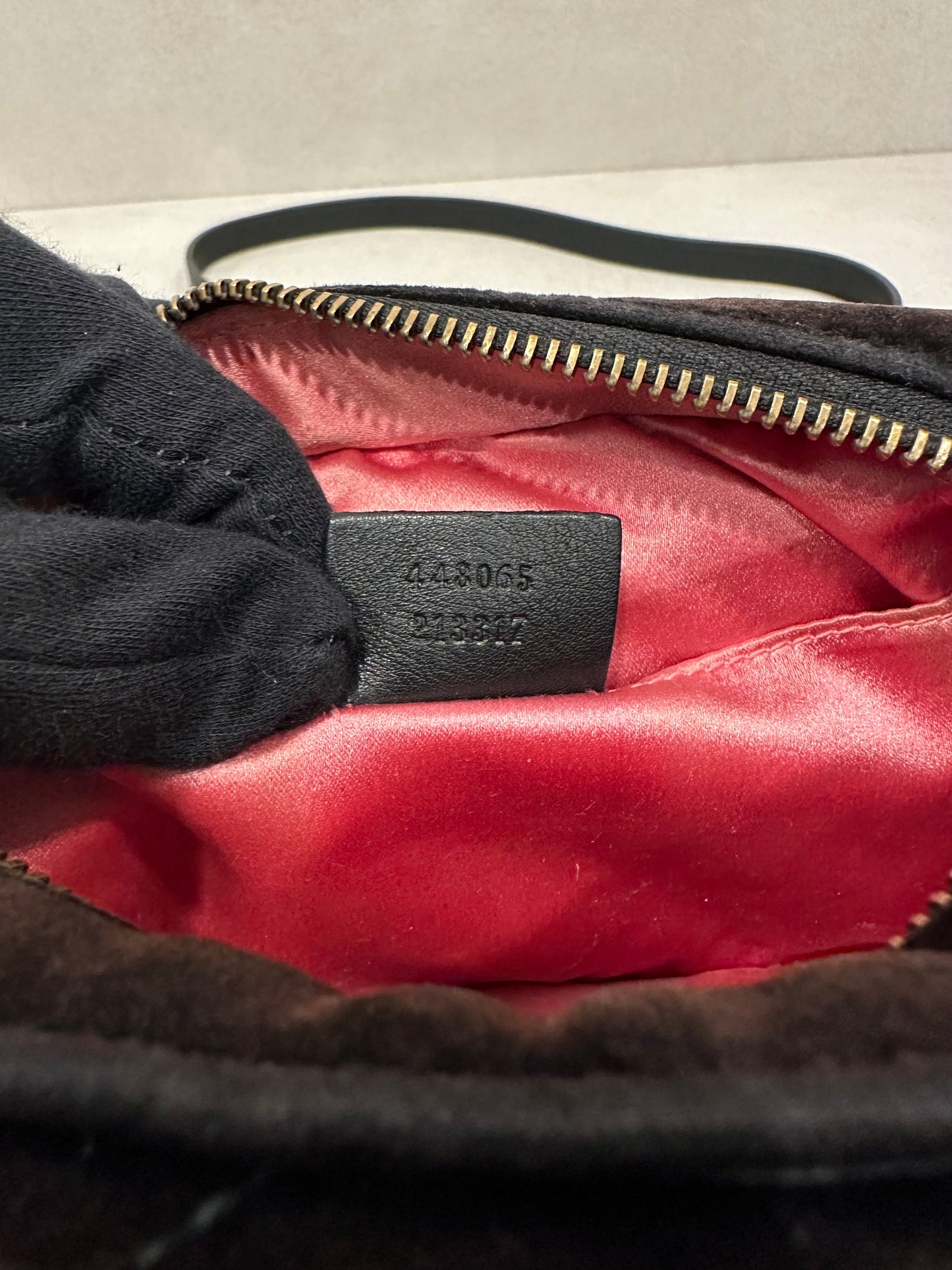 Gucci Marmont Velvet Crystal Bag