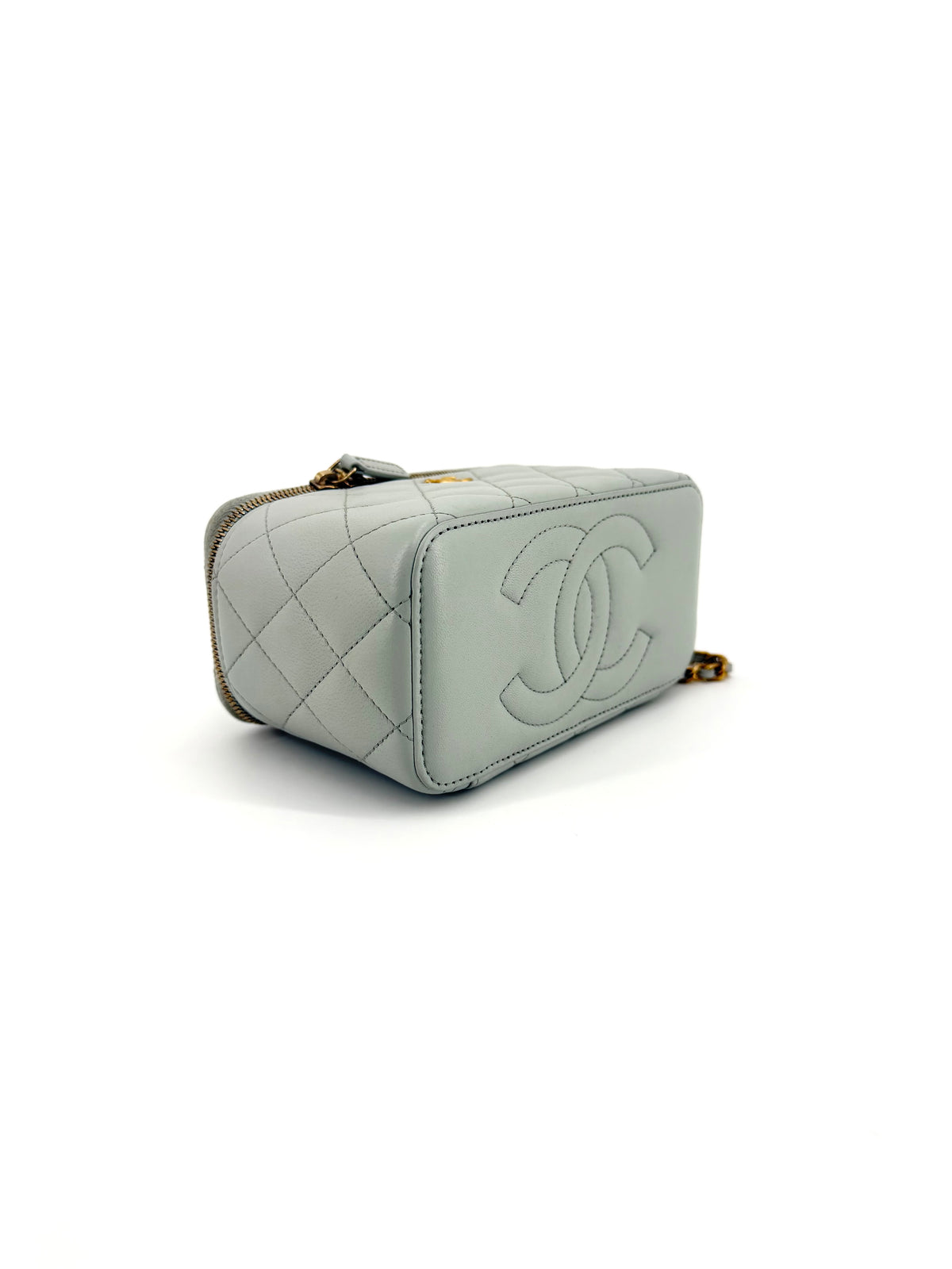 Pre-Owned Chanel Vanity Pearl Crush (Adjustable Chain) Lambskin with Mirror
