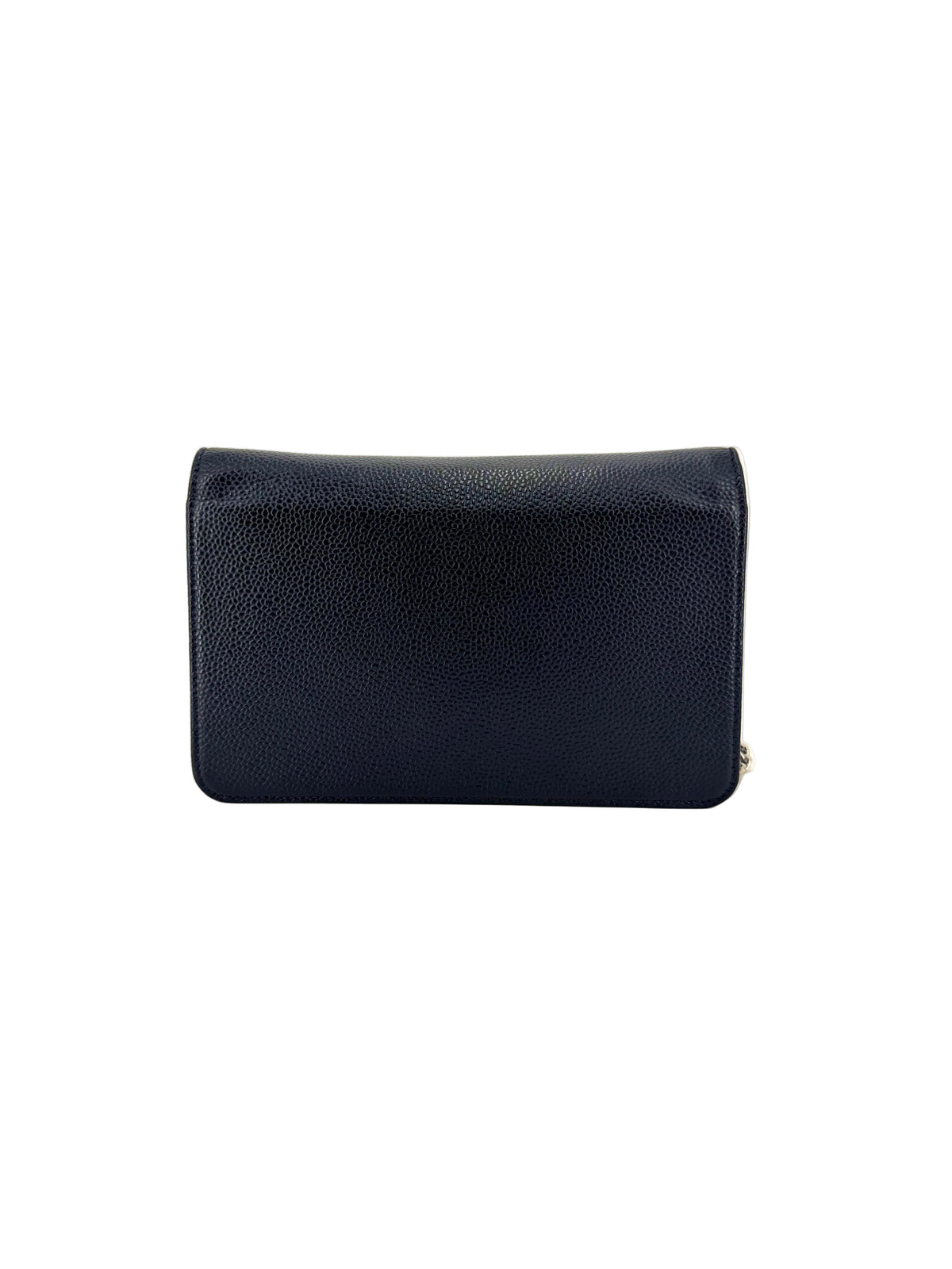 Pre-Owned Chanel Timeless Navy Caviar (WOC) Wallet on Chain
