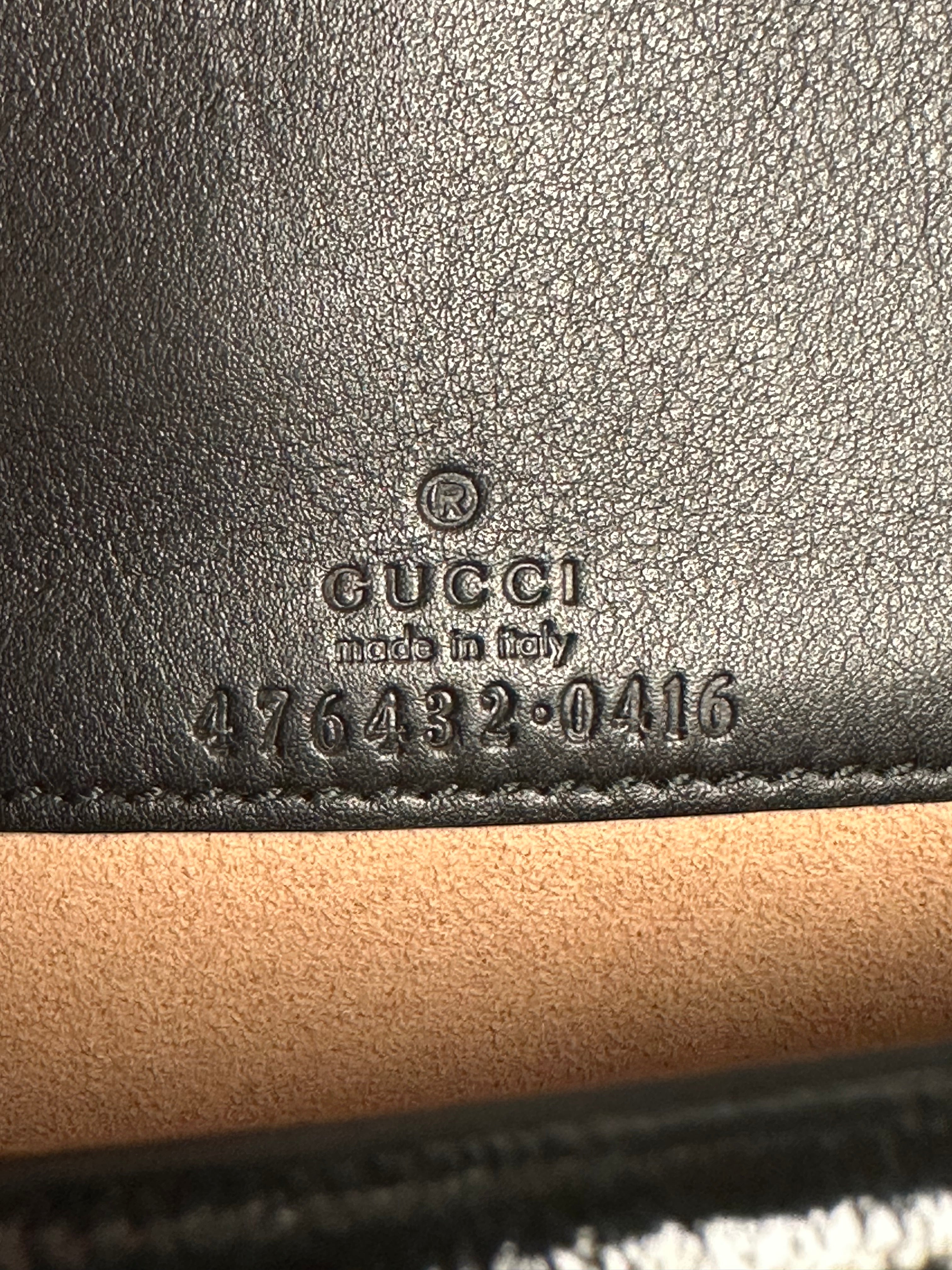Pre-Owned Gucci GG Black Velvet Crystal Dionysus Super Mini Bag