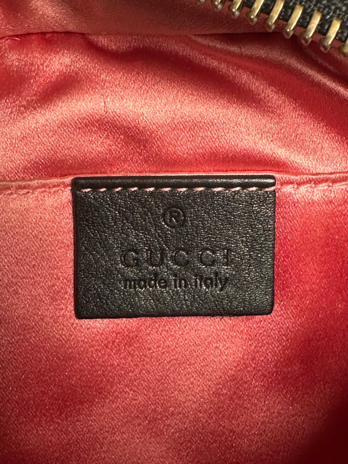 Gucci GG Marmont Black Velvet Crystal Crossbody Camera Bag