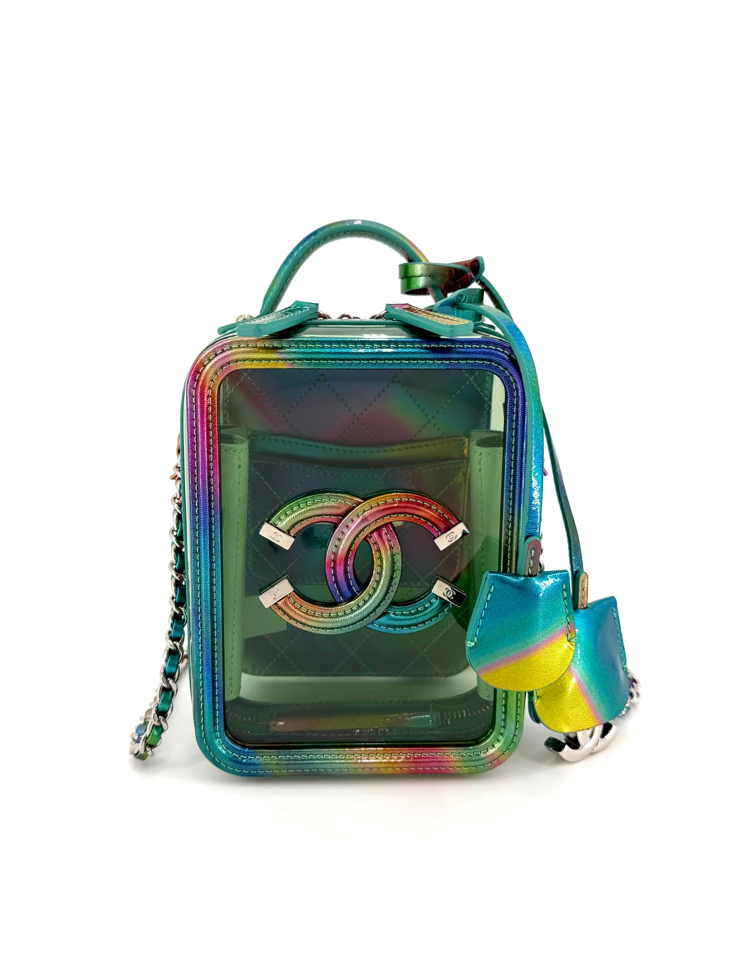 Pre-Owned Chanel PVC Filigree Multicolor Small Crossbody Bag