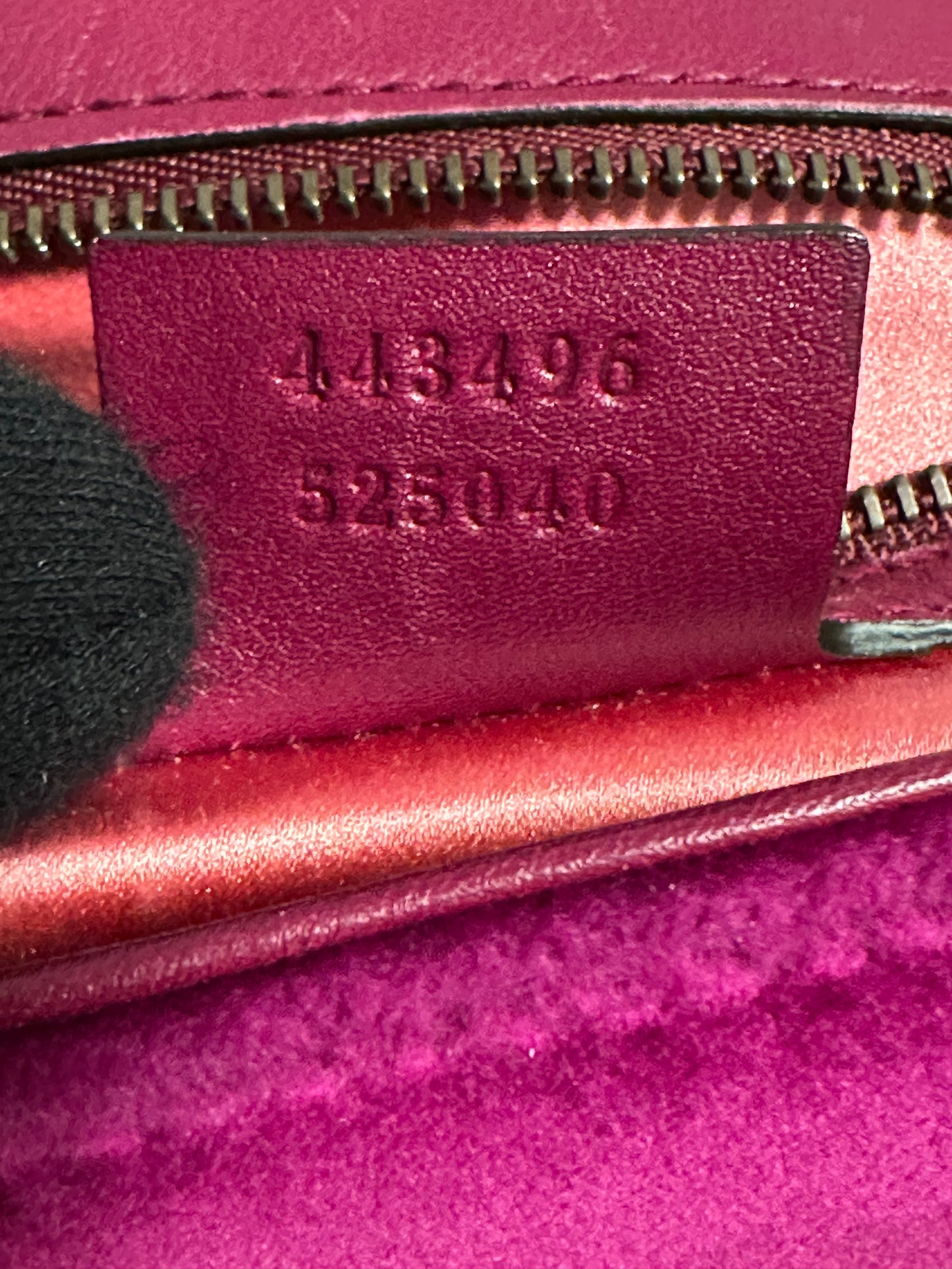 Gucci Marmont Purple Loved Embroidered Floral Medium Bag