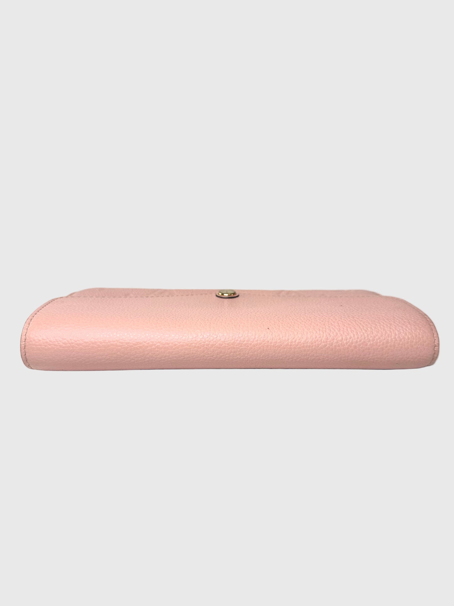 Louis Vuitton Pink Empreinte Monogram Sarah Wallet