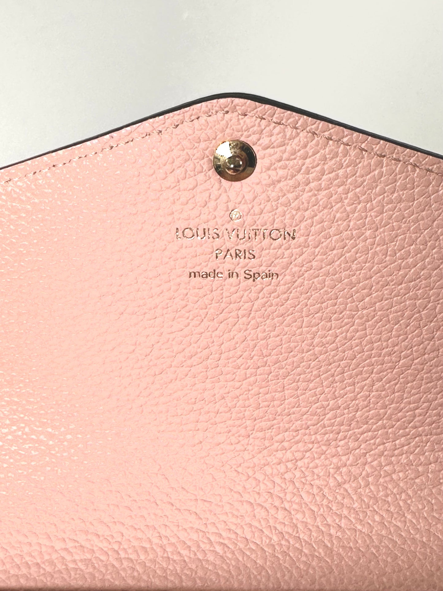 Louis Vuitton Pink Empreinte Monogram Sarah Wallet