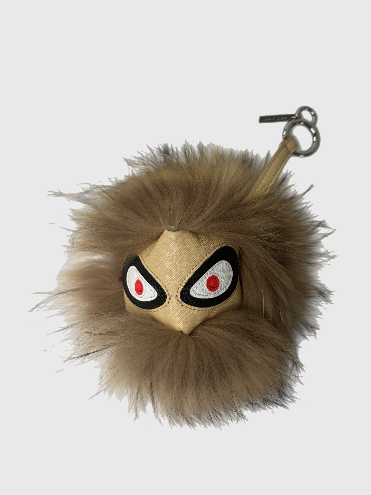 Fendi Monster Fox Fur Beige Bag Charm