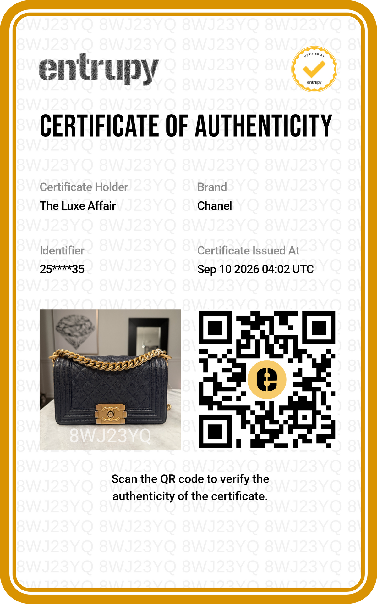 Pre-Owned Chanel Small Boy Dark Navy Caviar Leather Aged Gold Hardware