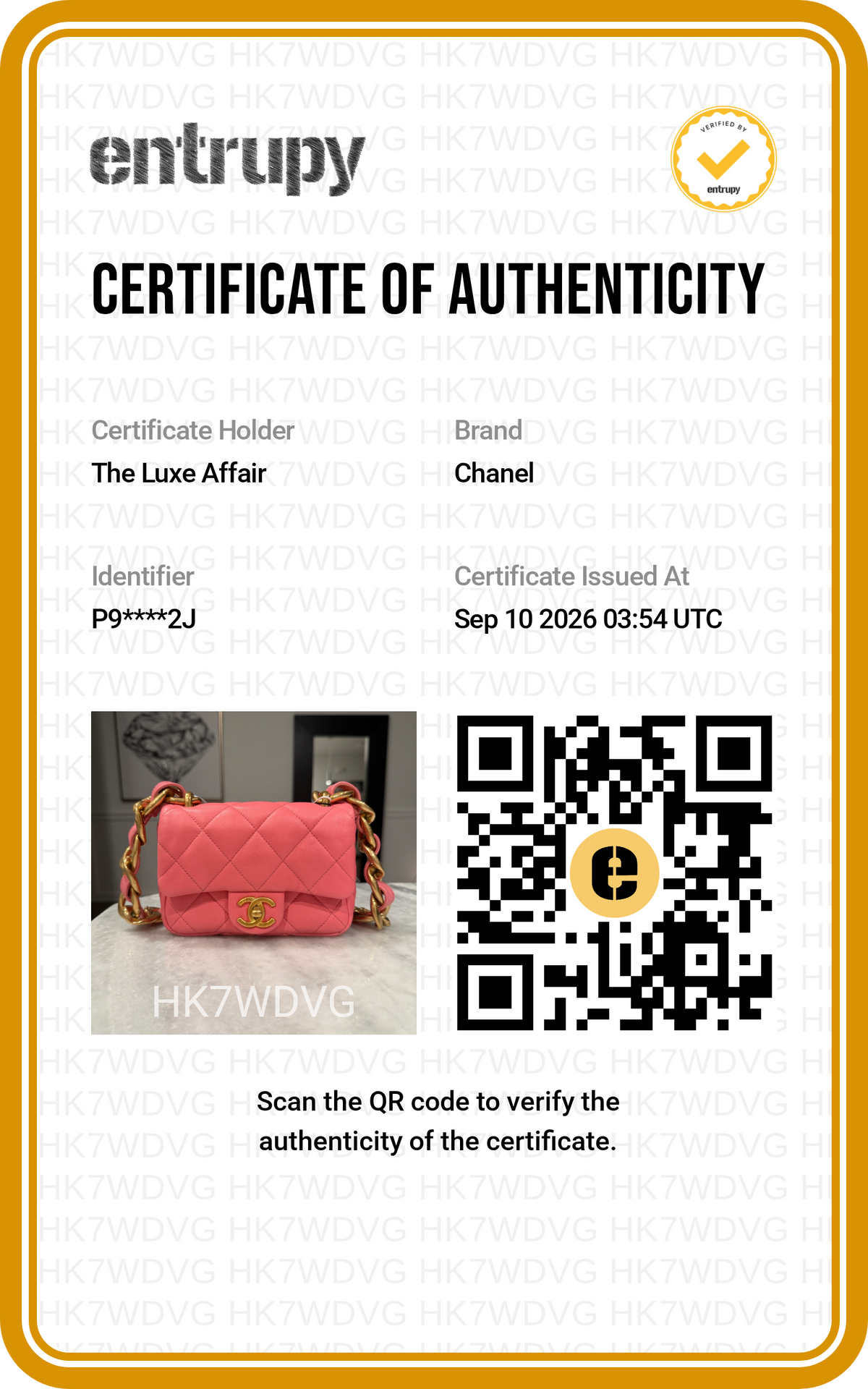Pre-Owned Chanel Mini Funky Town Flap Bag Pink Lambskin Aged Gold Hardware