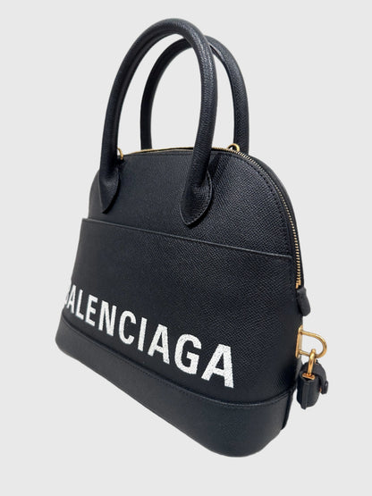 Balenciaga Ville Black Leather Small Bag